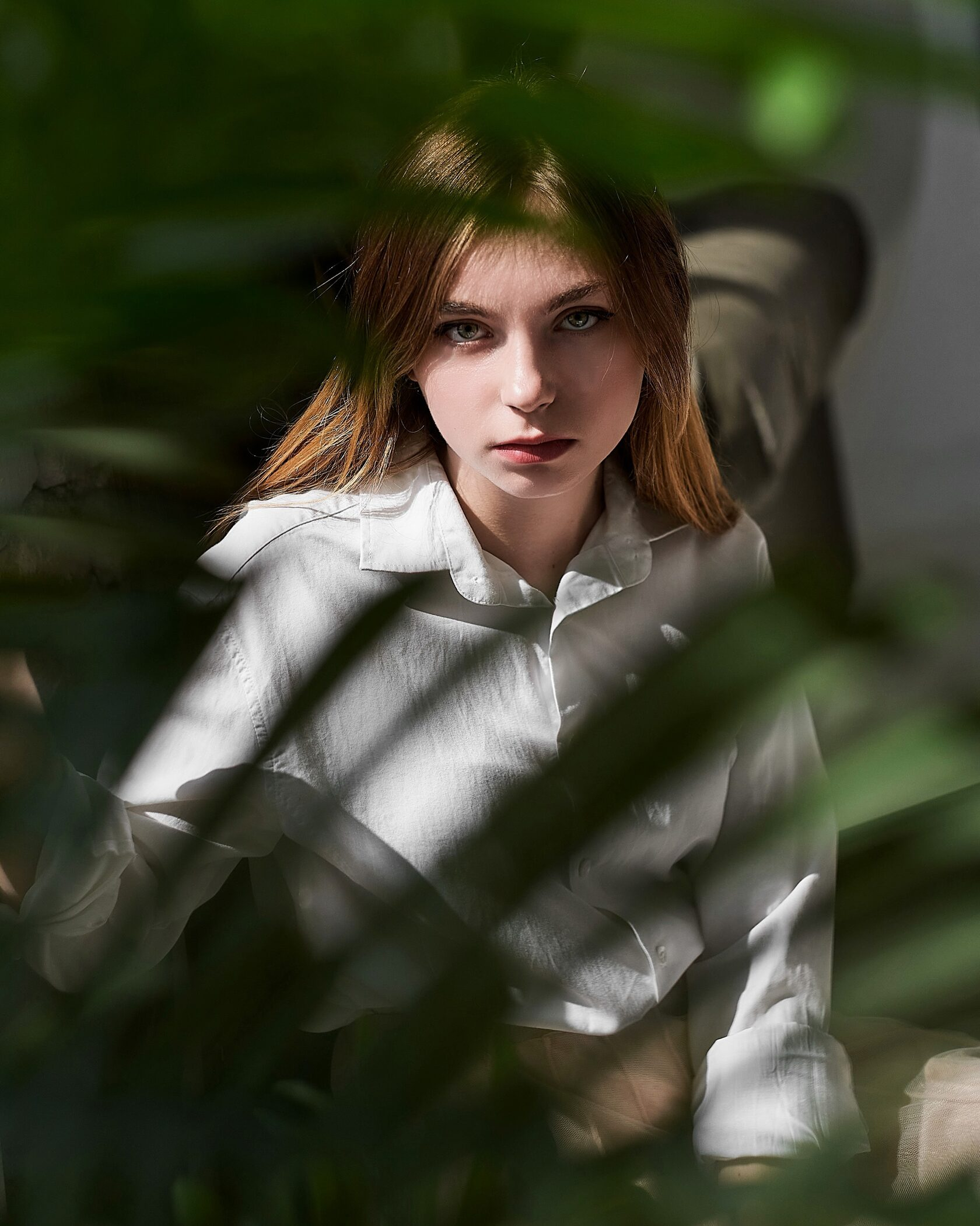 Портретная фотография молодой девушки в фотостудии. Нижний Новгород