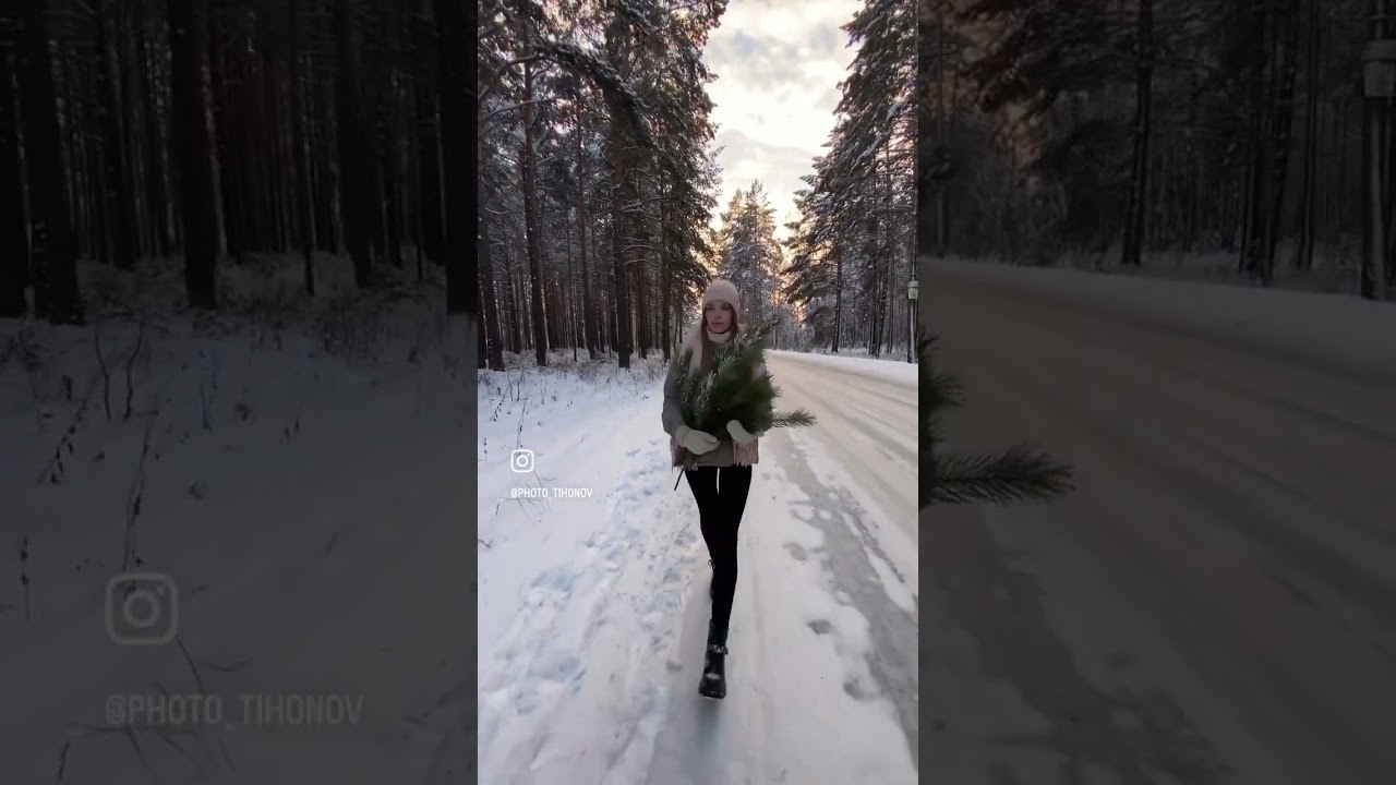 Зимняя фотосессия в лесу или на природе: как подготовиться