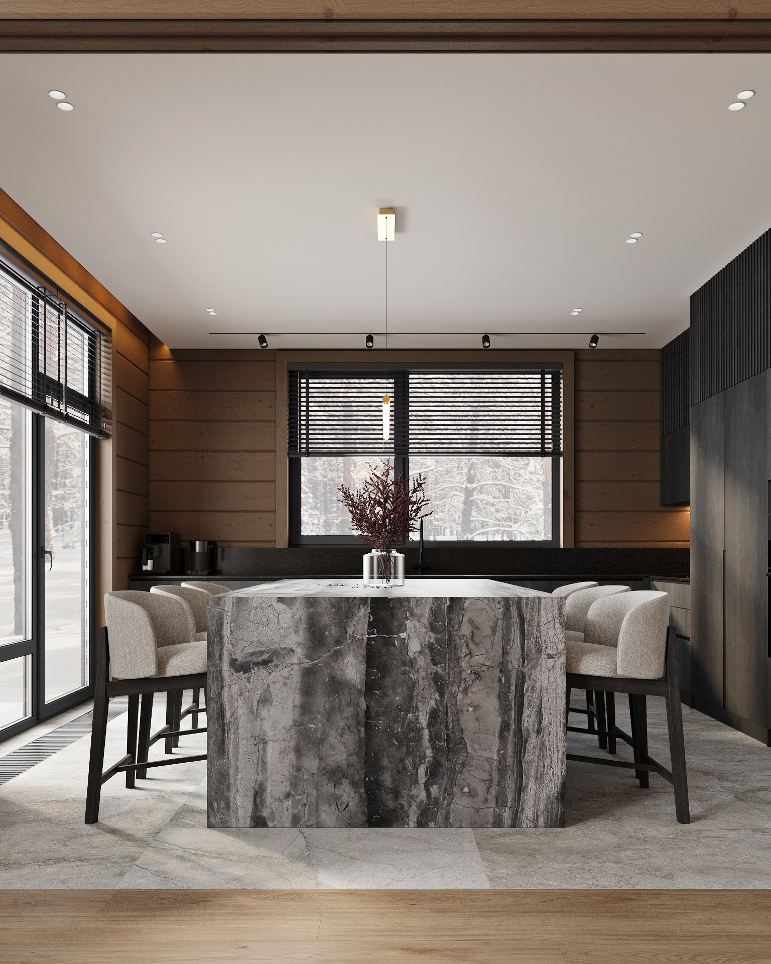 Дом 300 м² в Белоострове Ленинградской области. Push-design.ru