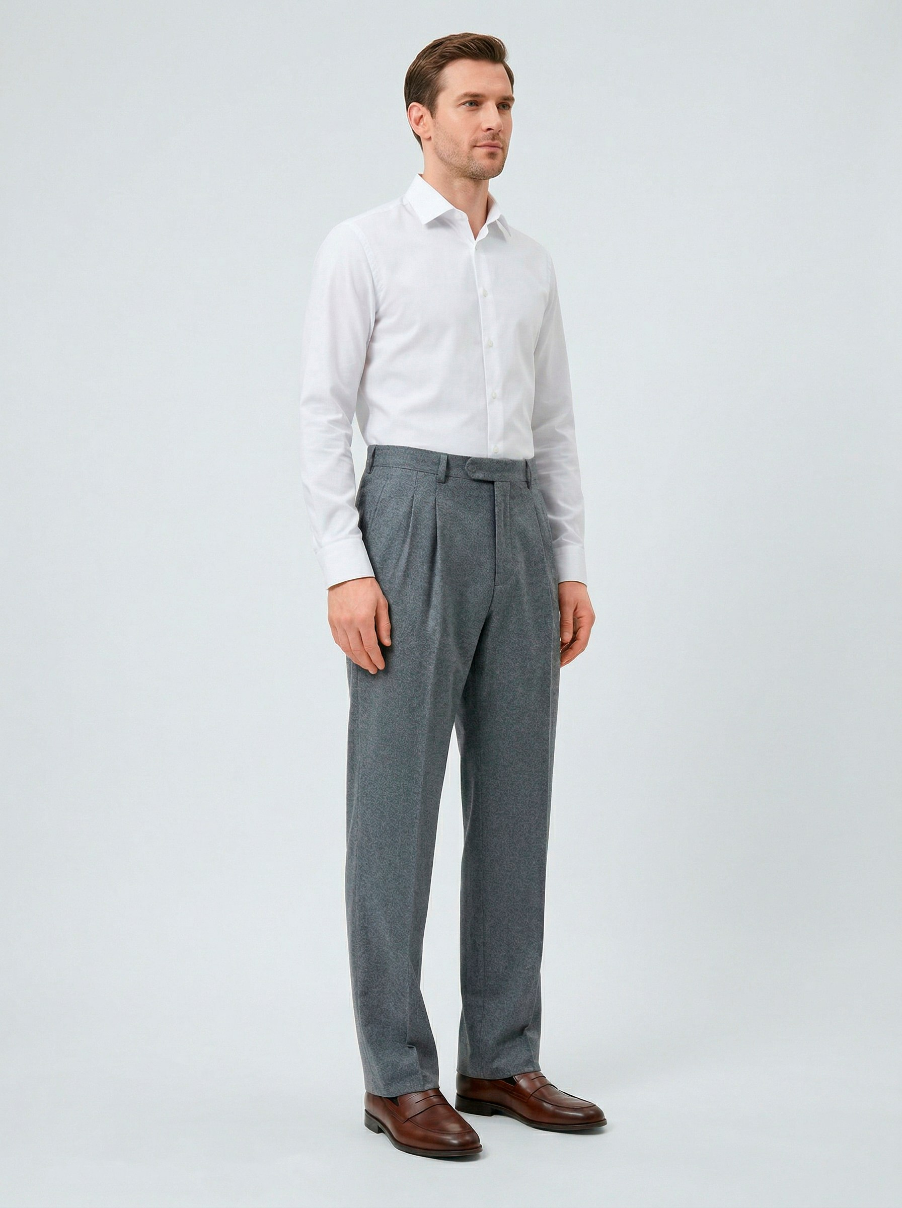 Генерация каталога не белом фоне серые шерстяные брюки