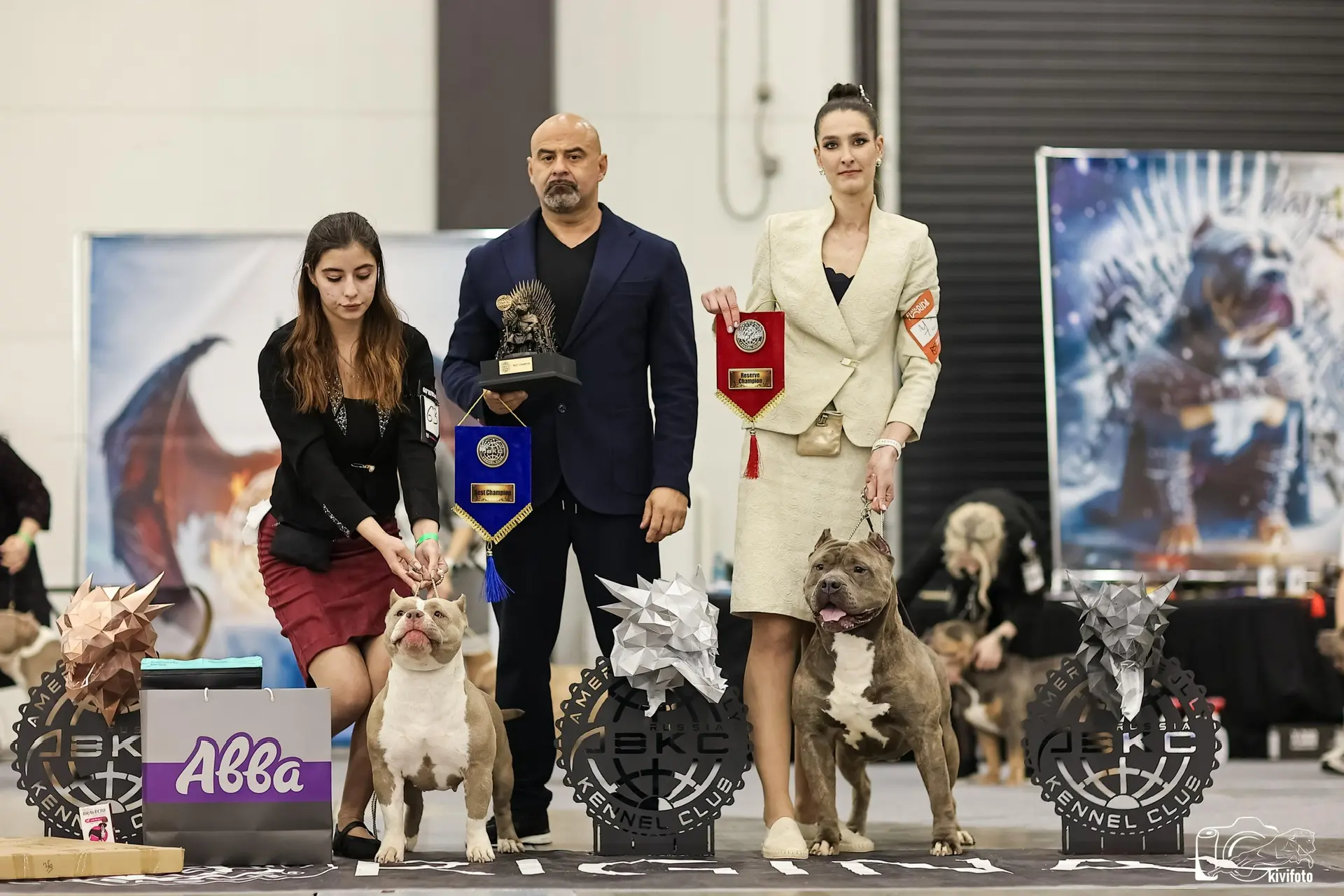 Участие в выставках. Американские булли XL в г. Калининград. Питомник Great Bully UNIVERSE