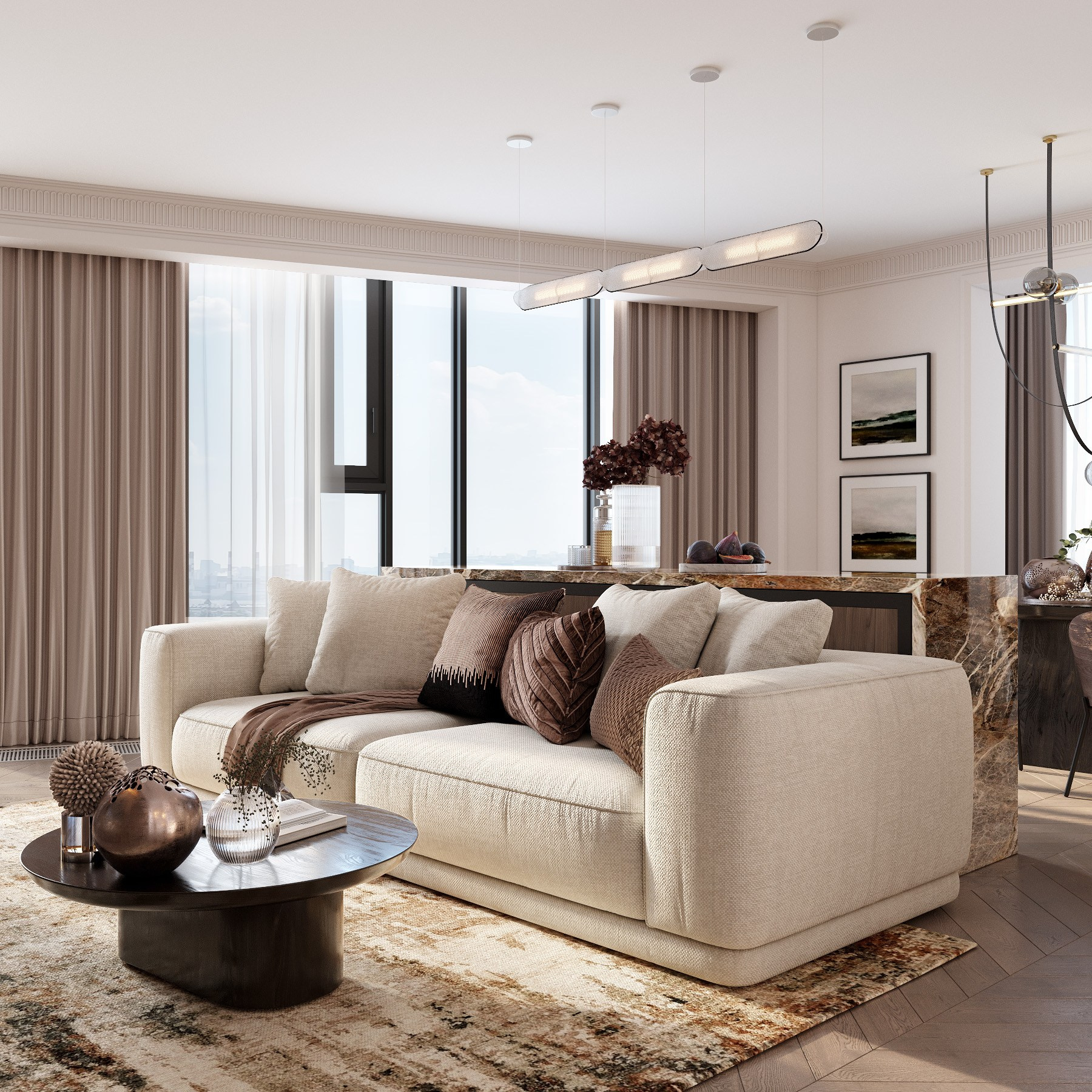 ЖК Sky House 3. Дизайн интерьера в Москве