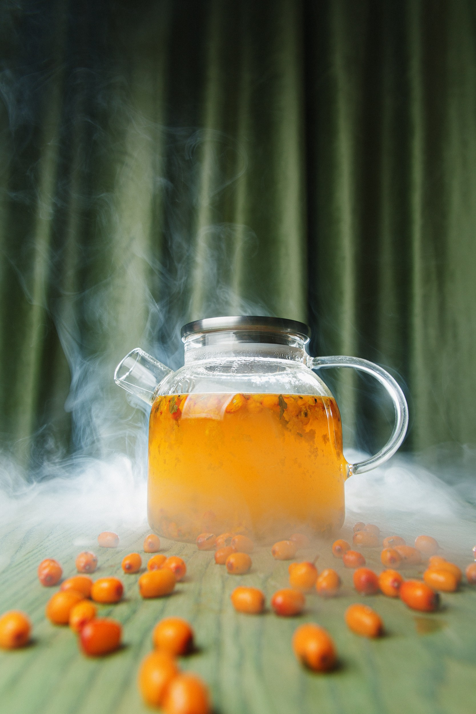 Облепиховый чай, сочная фотография для социальных сетей, снято в Екатеринбурге 