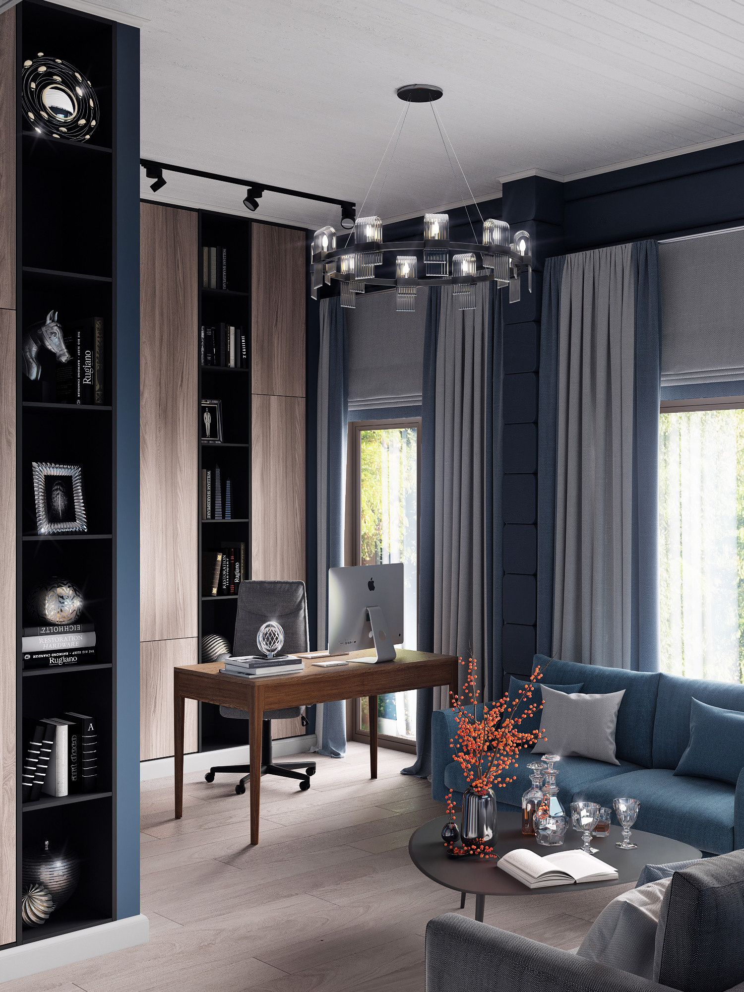 Дом из бруса. Дизайн интерьера в Москве