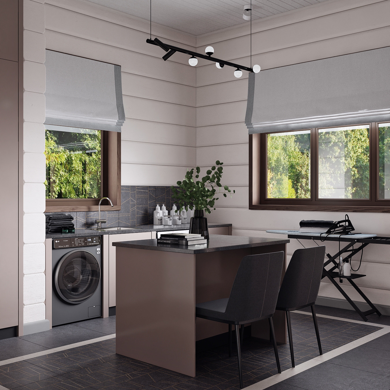 Дом из бруса. Дизайн интерьера в Москве