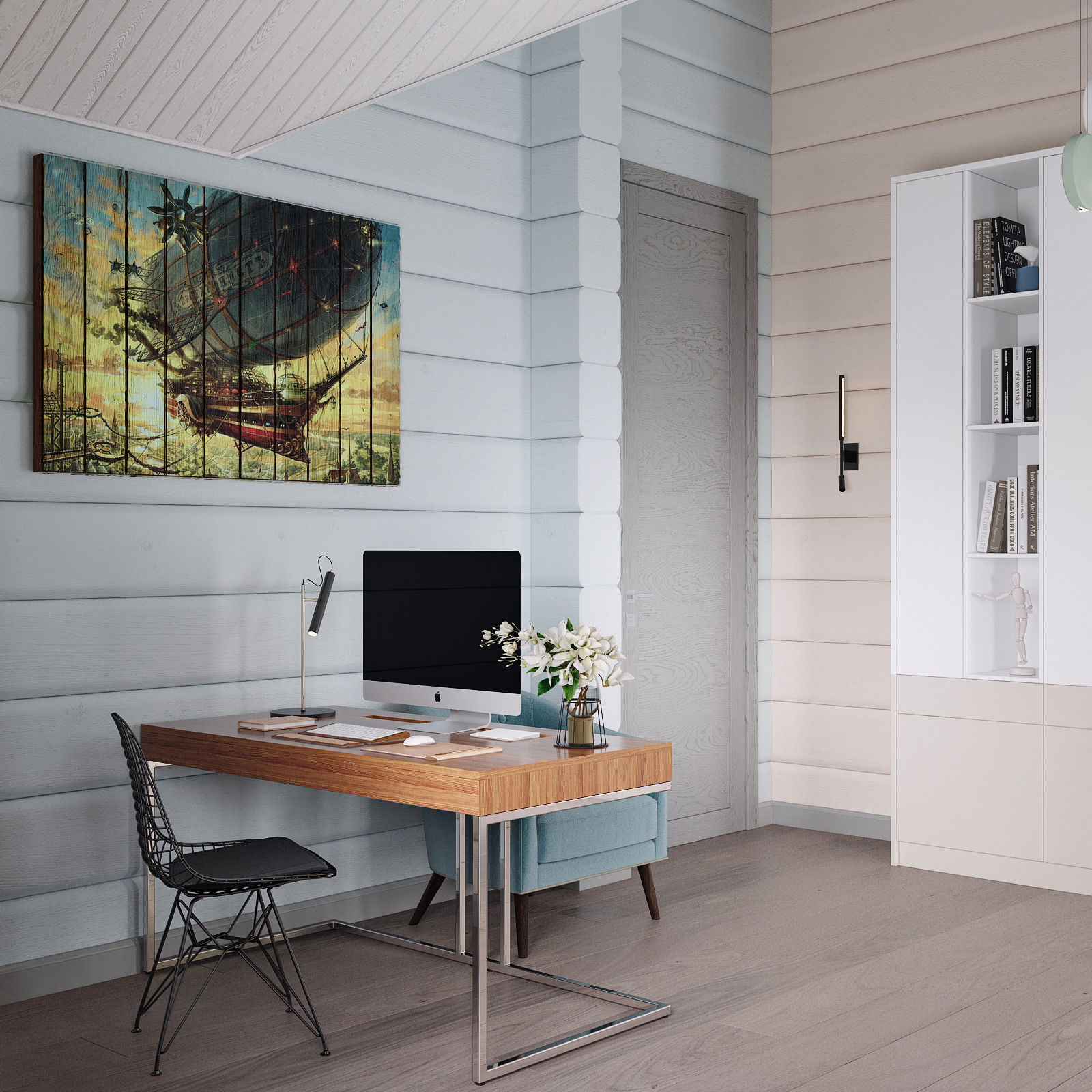 Дом из бруса. Дизайн интерьера в Москве