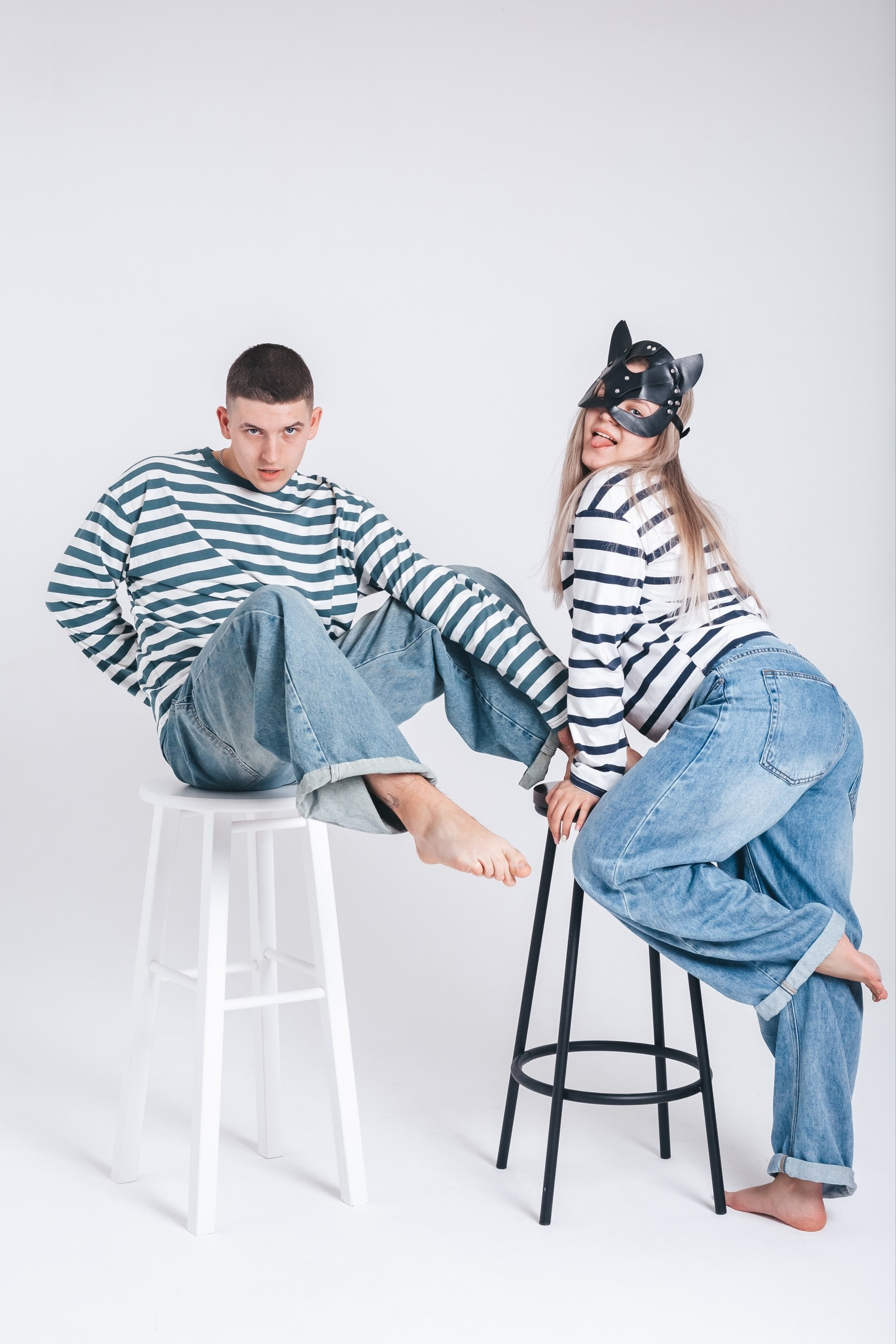 Love Selfie — пара, фон белый, свет нежность, цвет