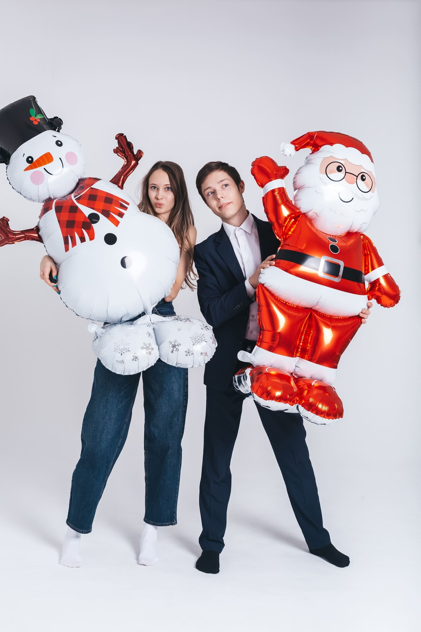 Love Selfie — пара, фон белый, свет нежность, цвет