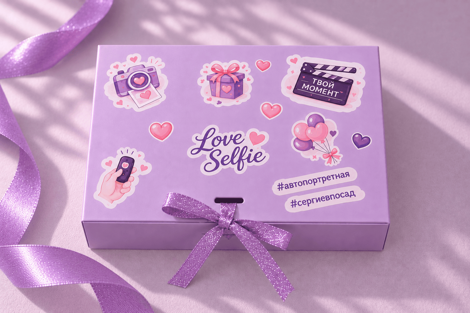 Стикеры на коробочке