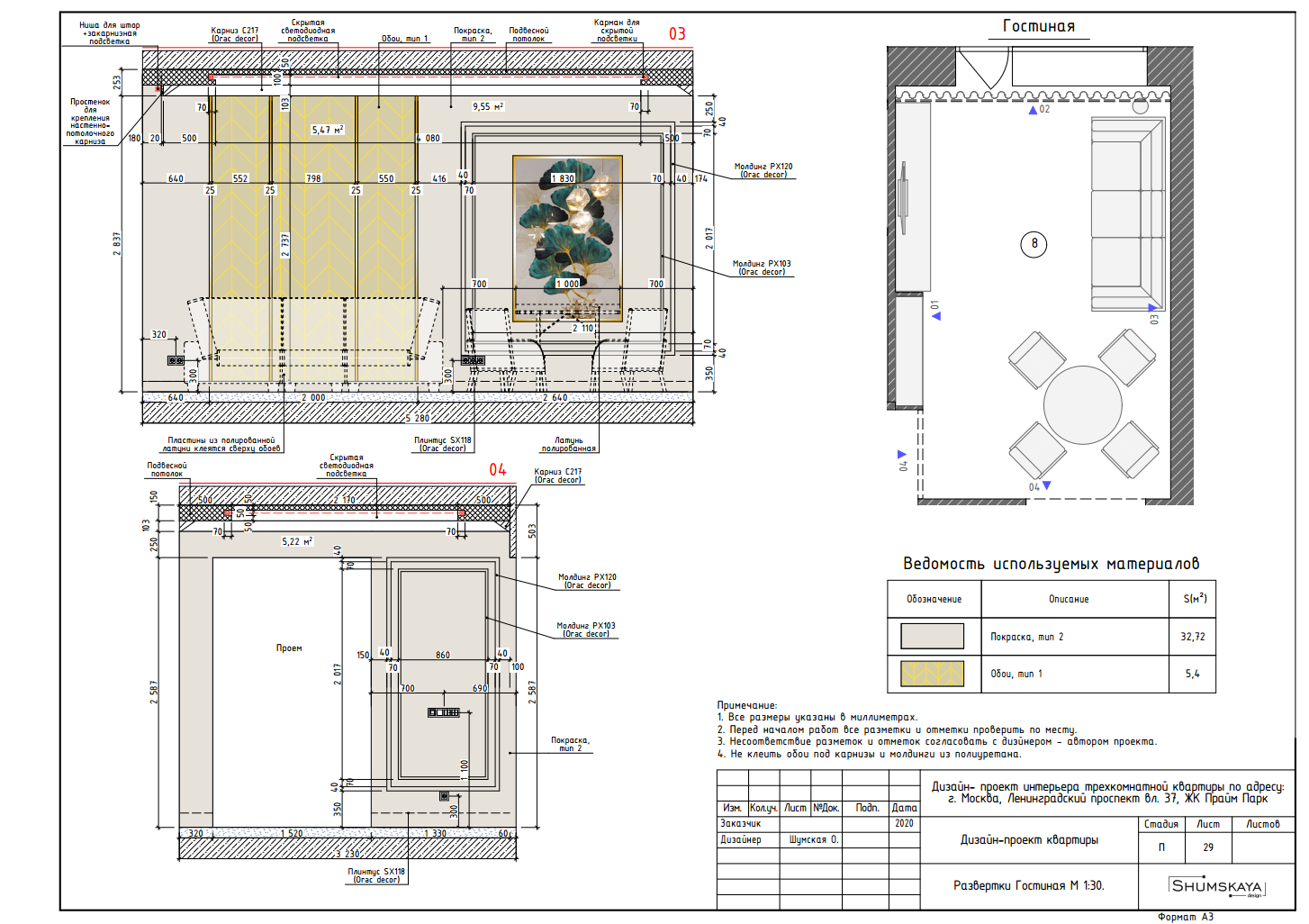 Этапы работ. Студия интерьера