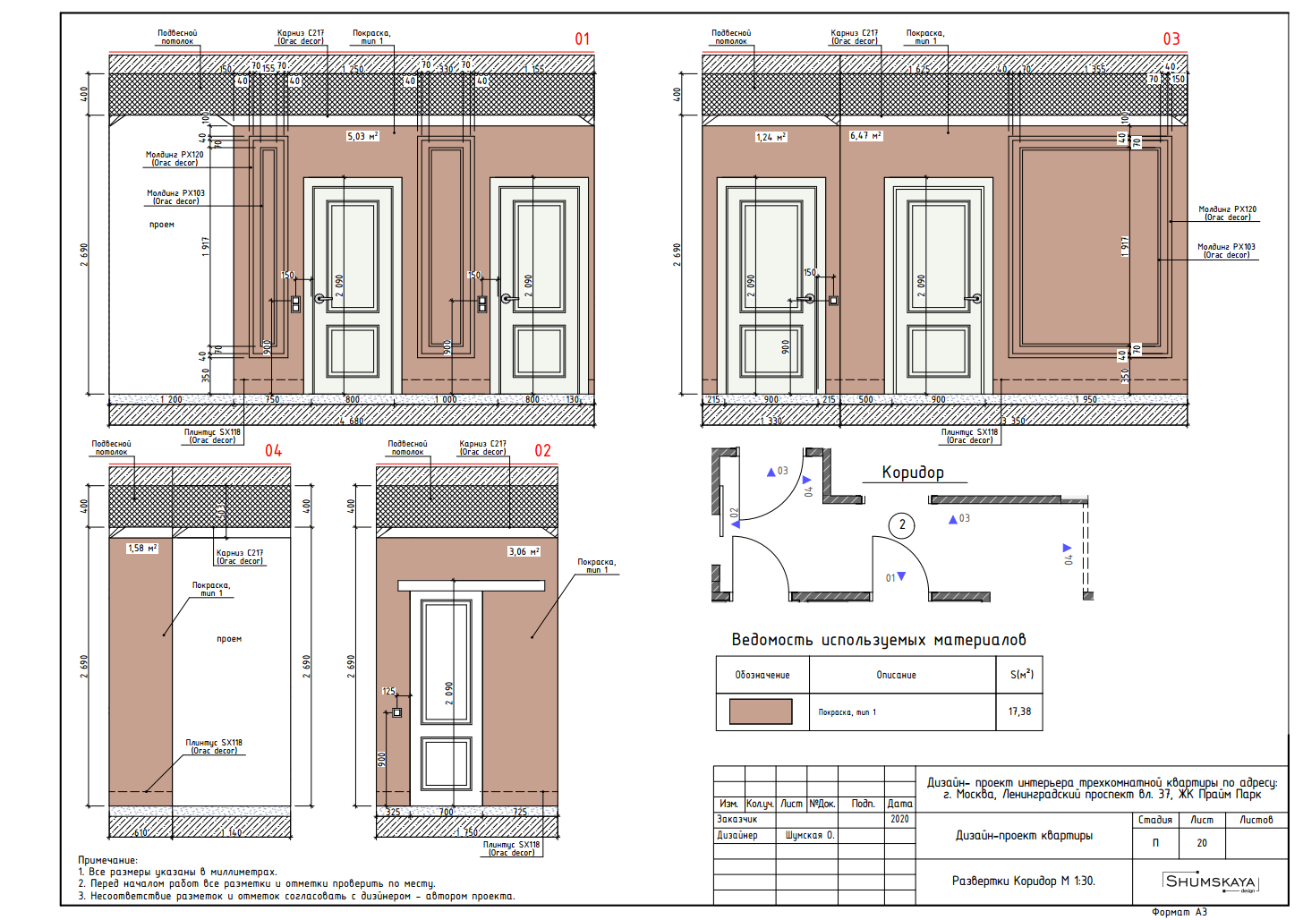 Этапы работ. Студия интерьера