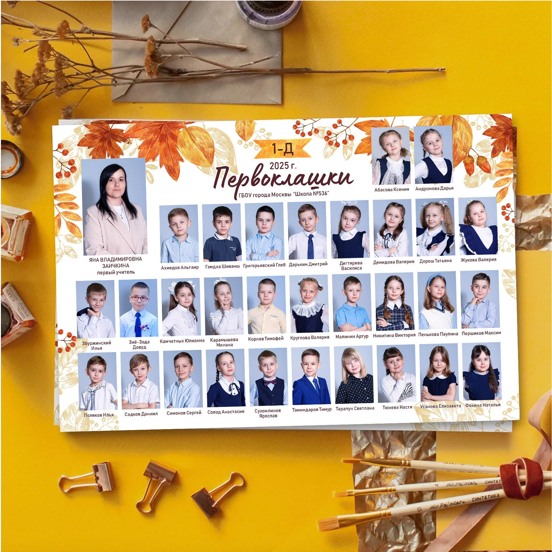Портрет и виньетка класса. Выпускной школьный альбом в Москве / Школьный фотограф Юлия Михайленко