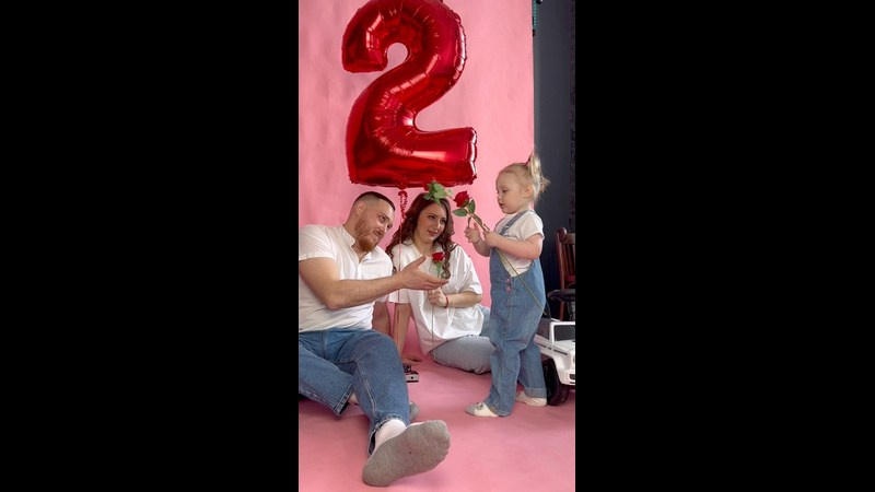 Семейная фотосессия на ДР. Семейный фотограф в Омске Александра Яровикова