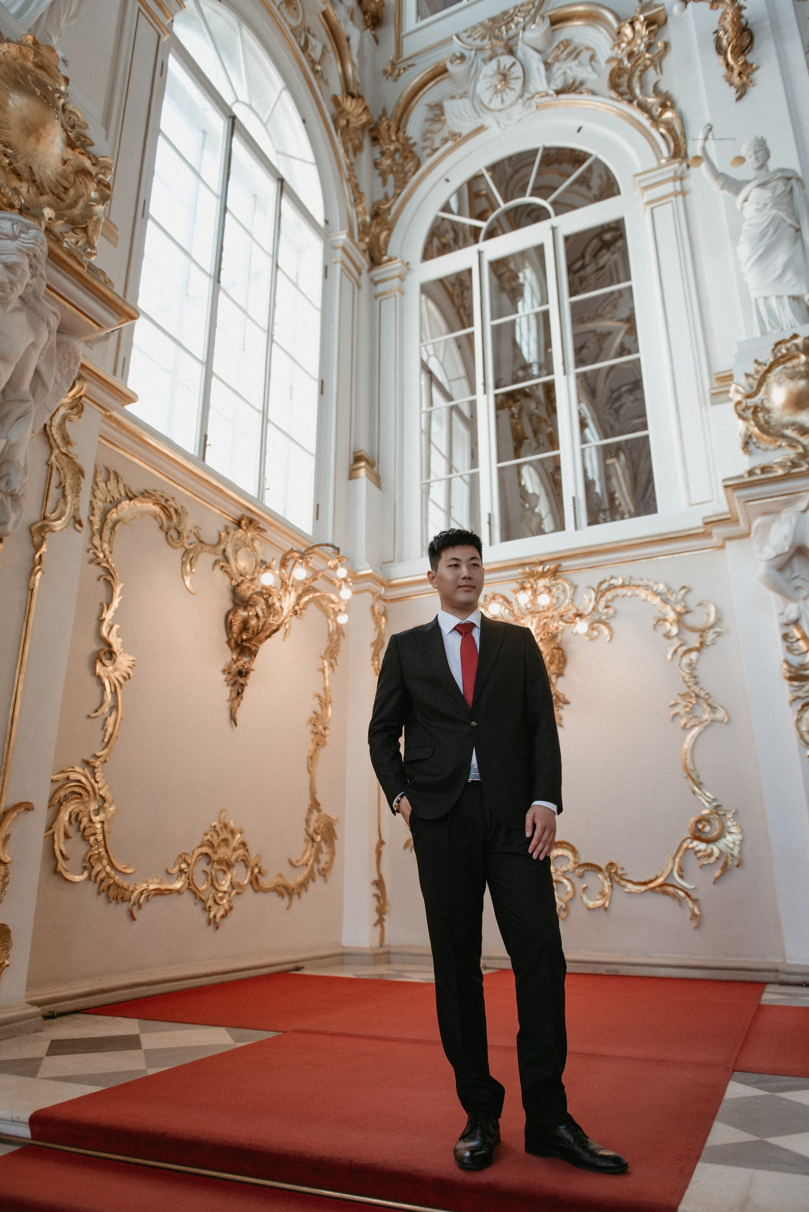 свадебная фотосессия в Эрмитаже