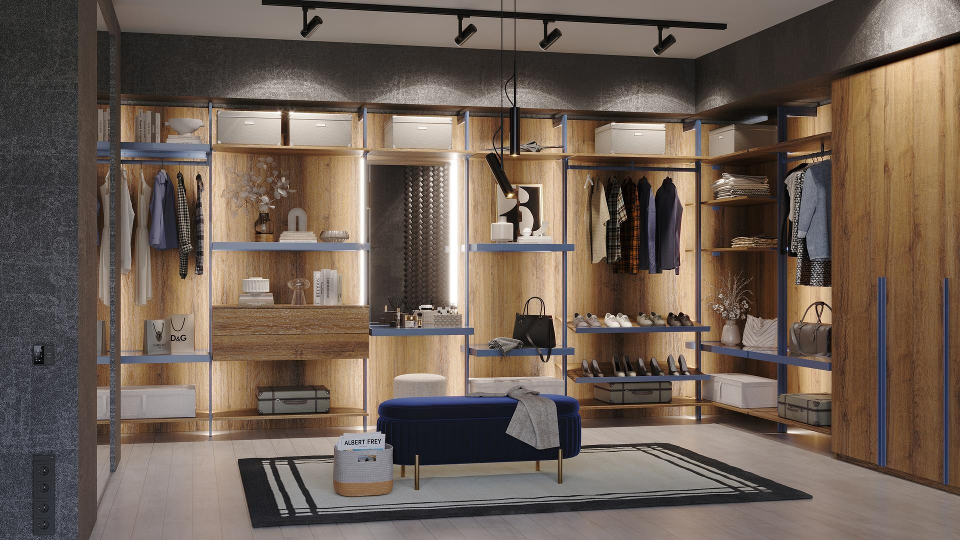 Гардеробные системы MGS мебель. MGS мебель в Ростове-на-Дону. Высочайшее качество исполнения. Инновационные и классические материалы. MGS mebel Ростов