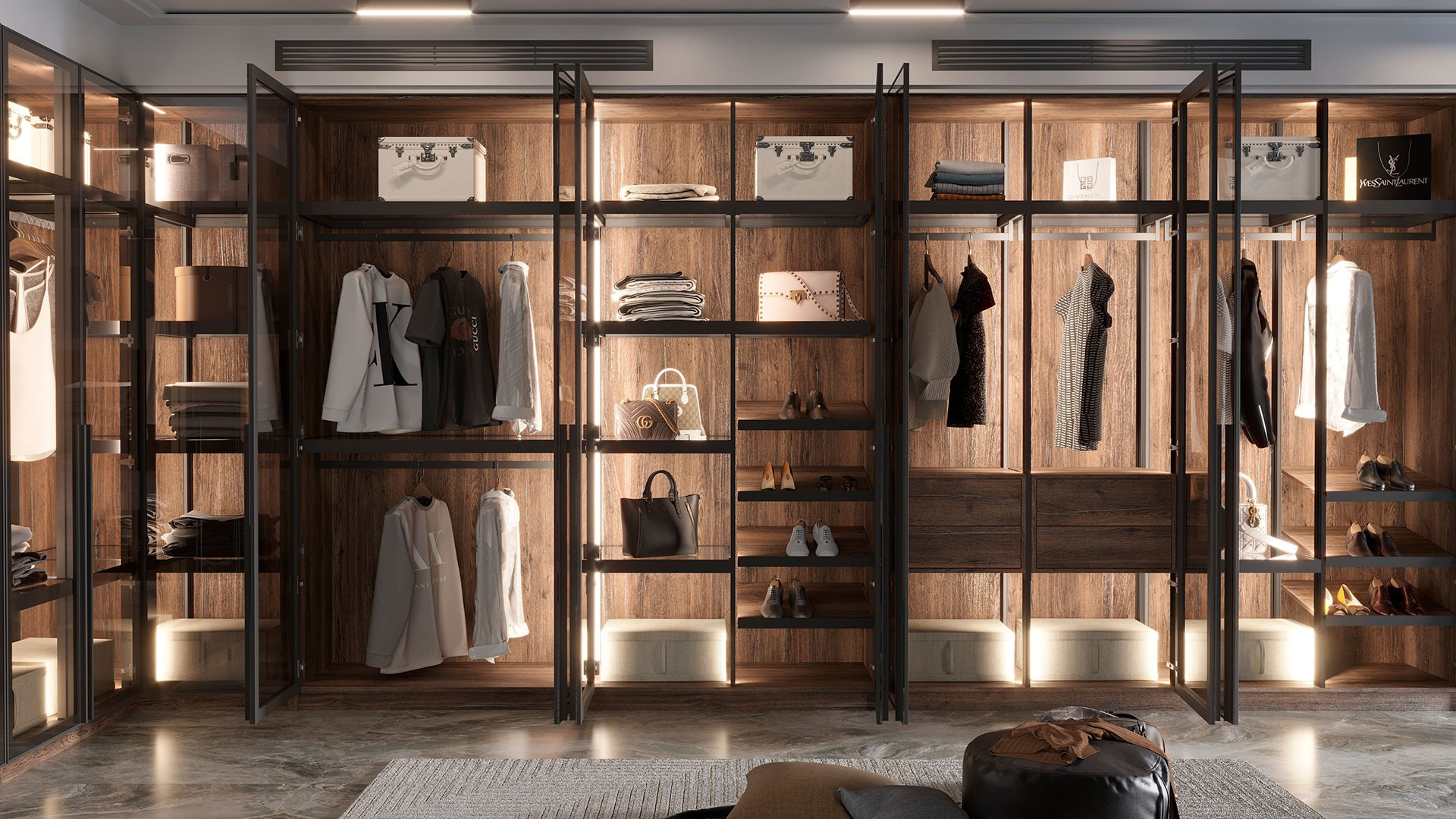 Гардеробные системы MGS мебель. MGS мебель в Ростове-на-Дону. Высочайшее качество исполнения. Инновационные и классические материалы. MGS mebel Ростов