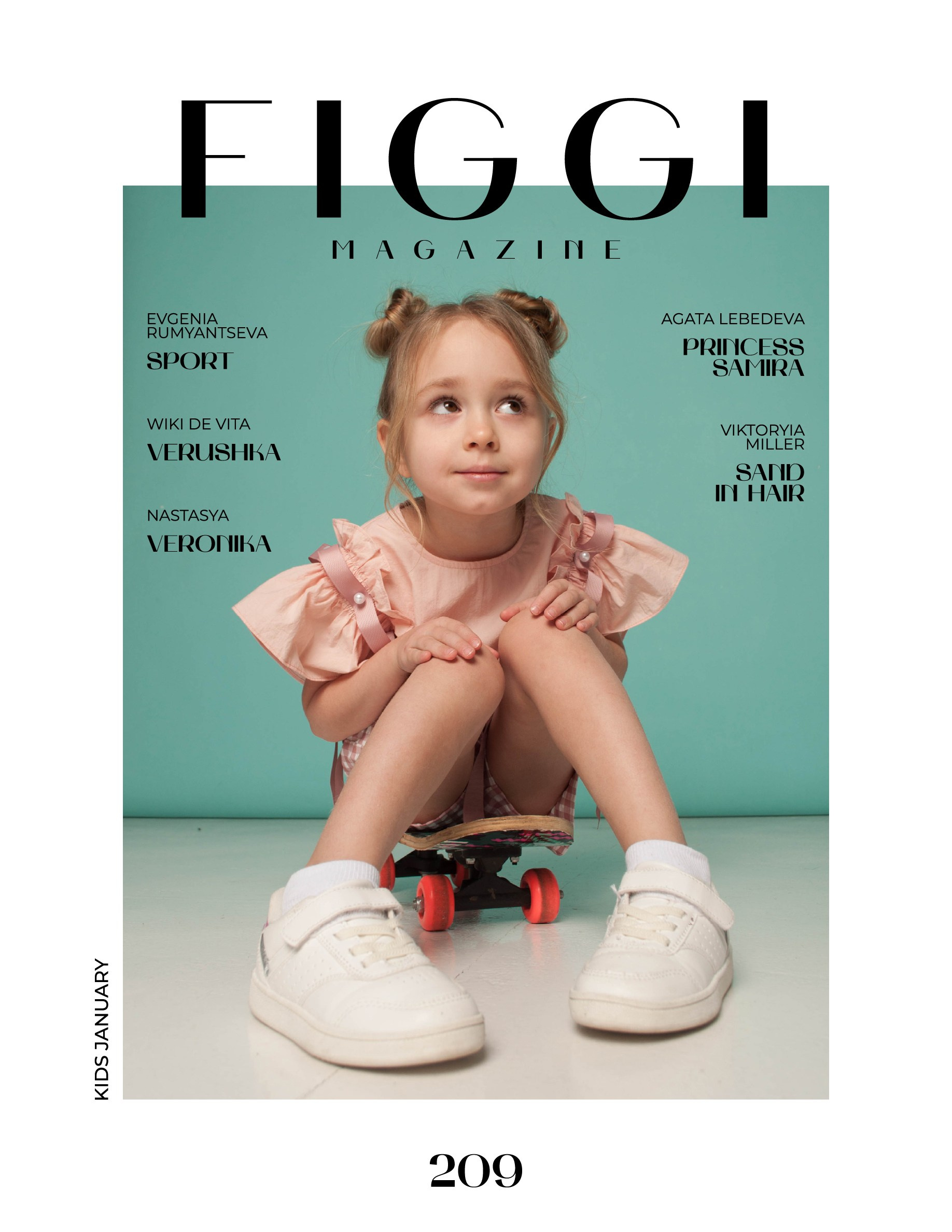 Лукбук «дети спорт». FIGGI magazine, Milan, Italy