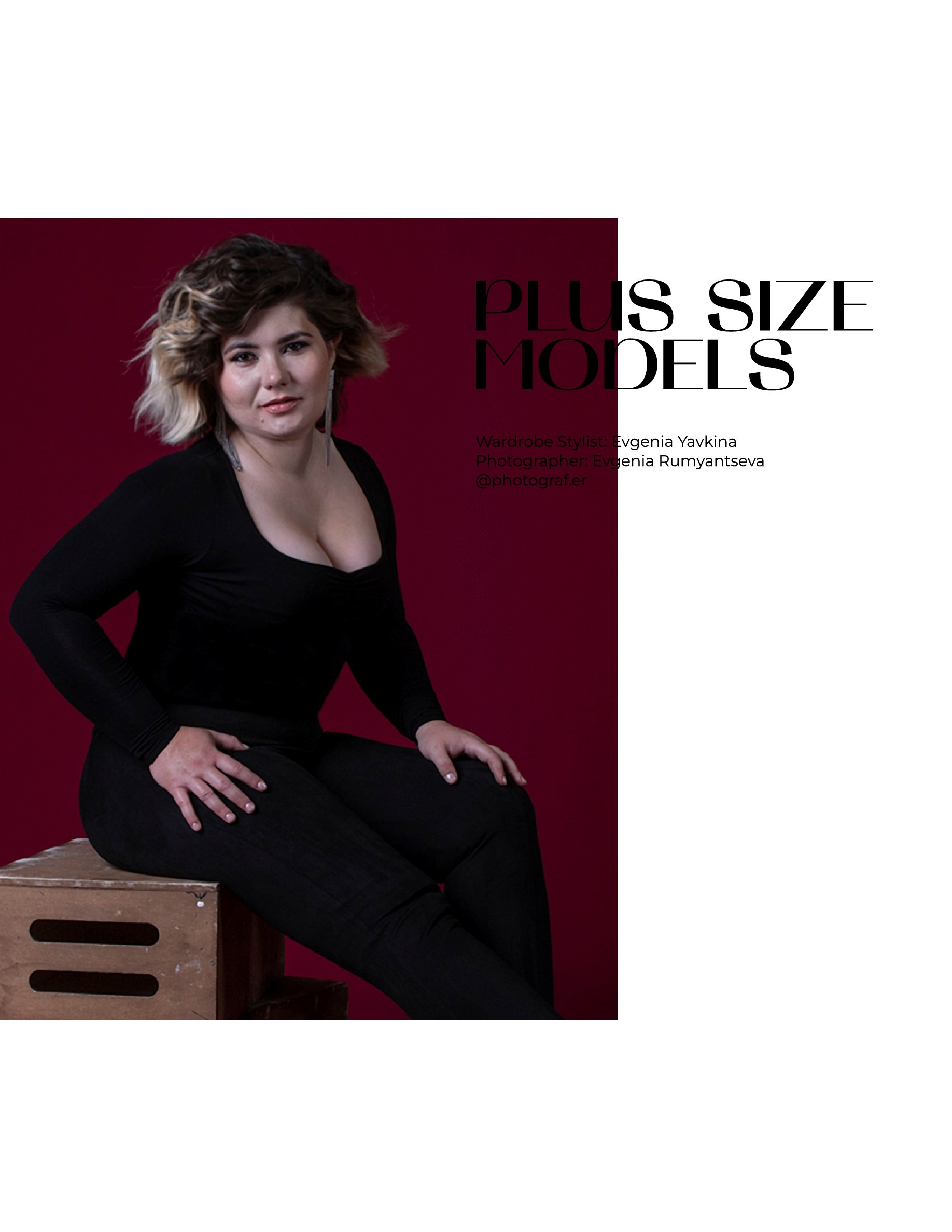 Частная фотосессия. Съёмка + Size. FIGGI magazine, Milan, Italy