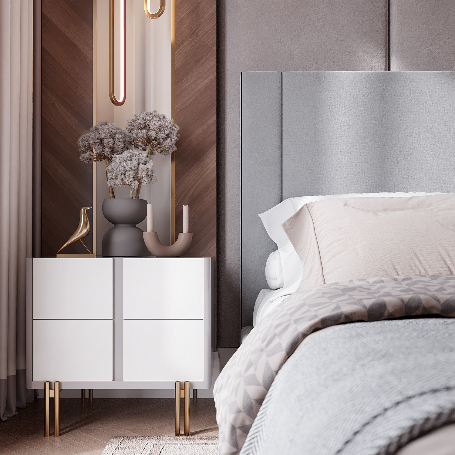 Красивый интерьер спальни