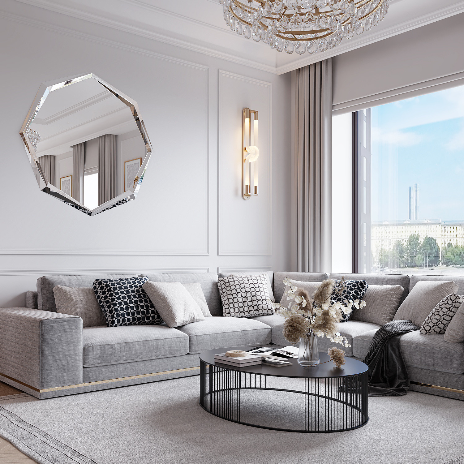 Интерьер в серых тонах