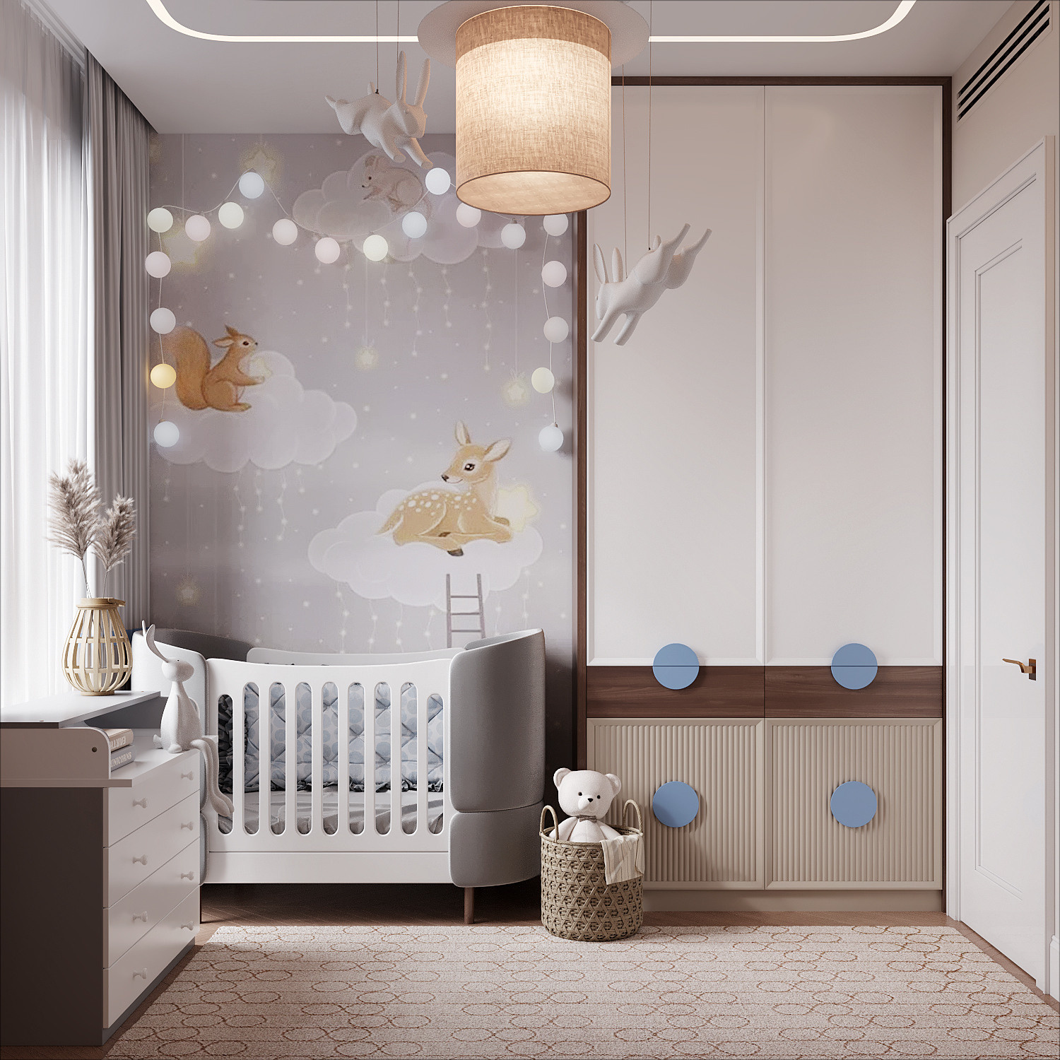 Дизайн детской комнаты для малыша