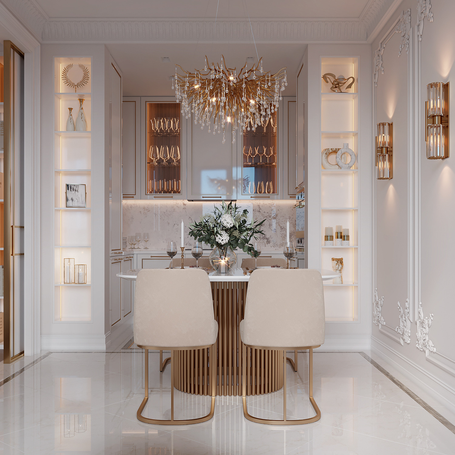 Золото в интерьере