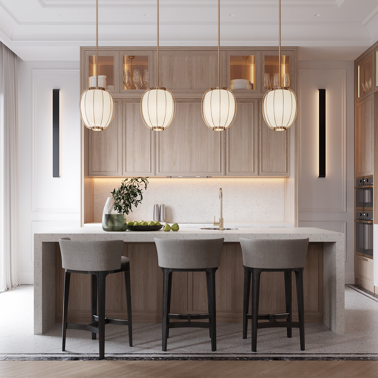 Дизайн светлой кухни