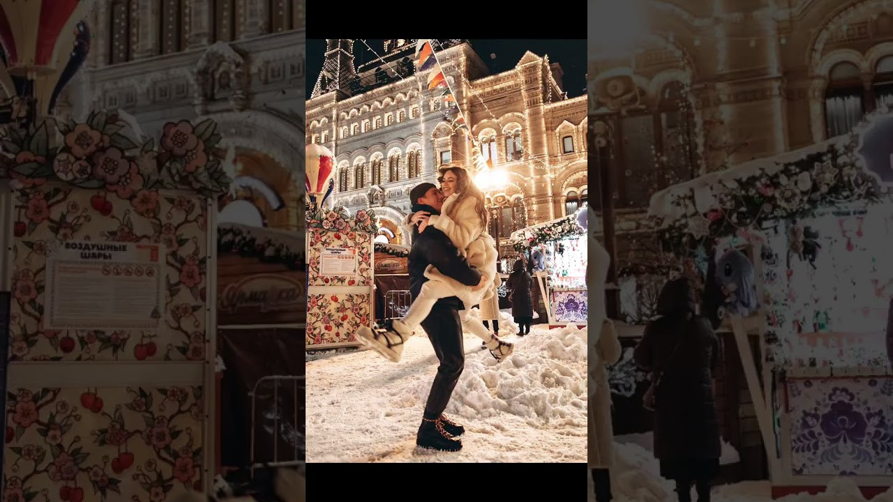 Фотосессия возле ГУМа на Новый год в Москве. Контентный и репортажный фотограф Виталий Кулешов | Москва