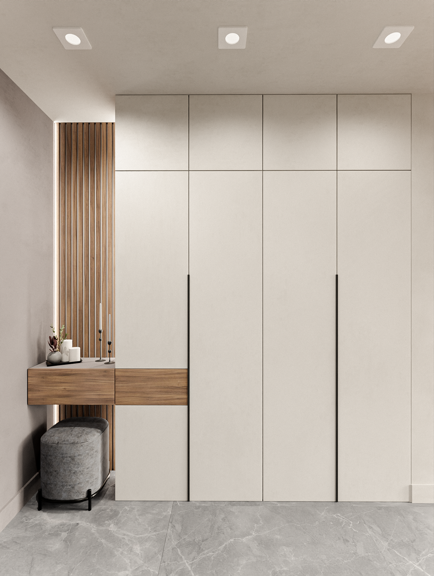 Визуализация и разработка дизайн-проекта в ЖК Пушкино. Студия дизайна интерьера — ODS.studio