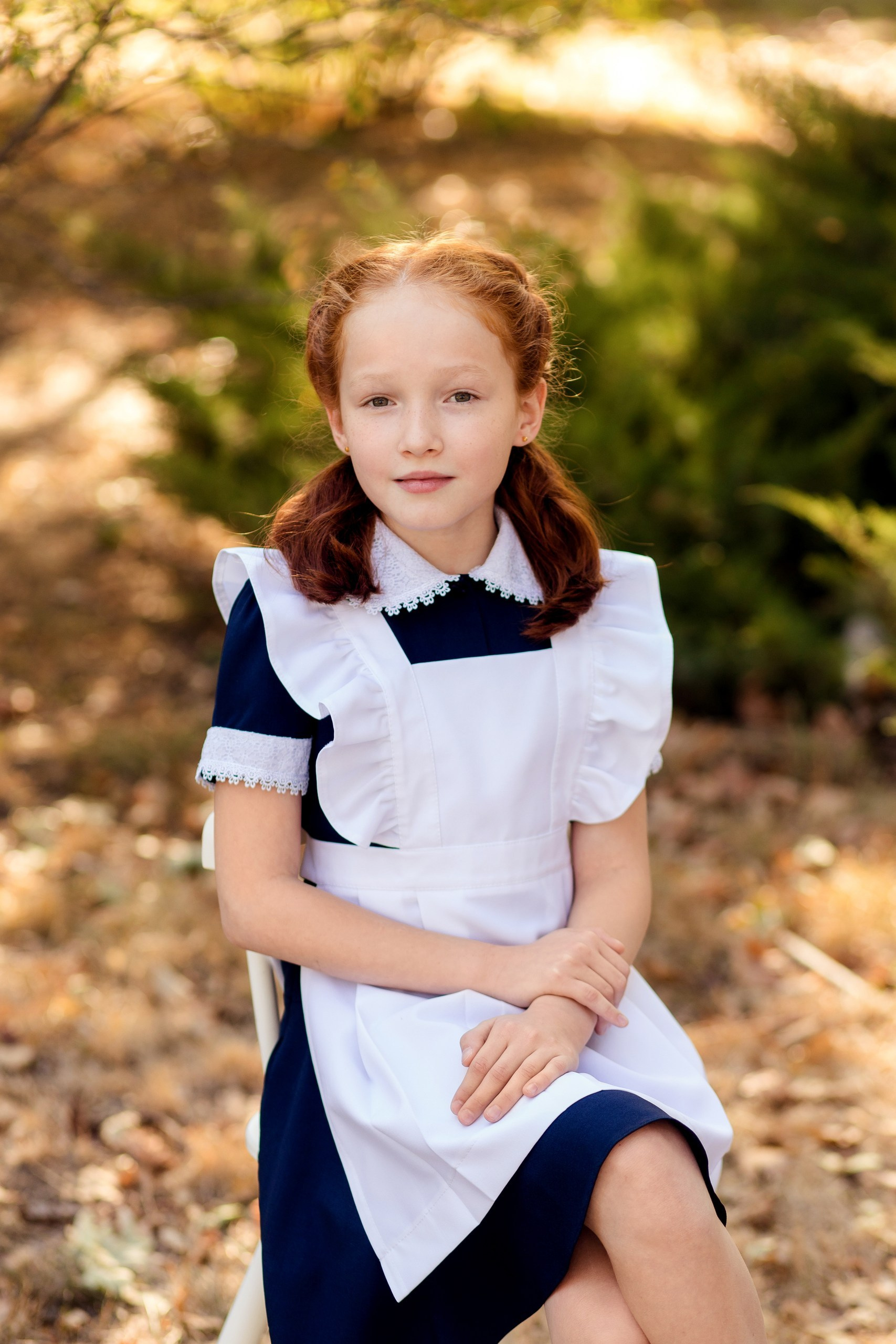 Фотосессия школьницы для выпускного альбома Краснодар начальная школа