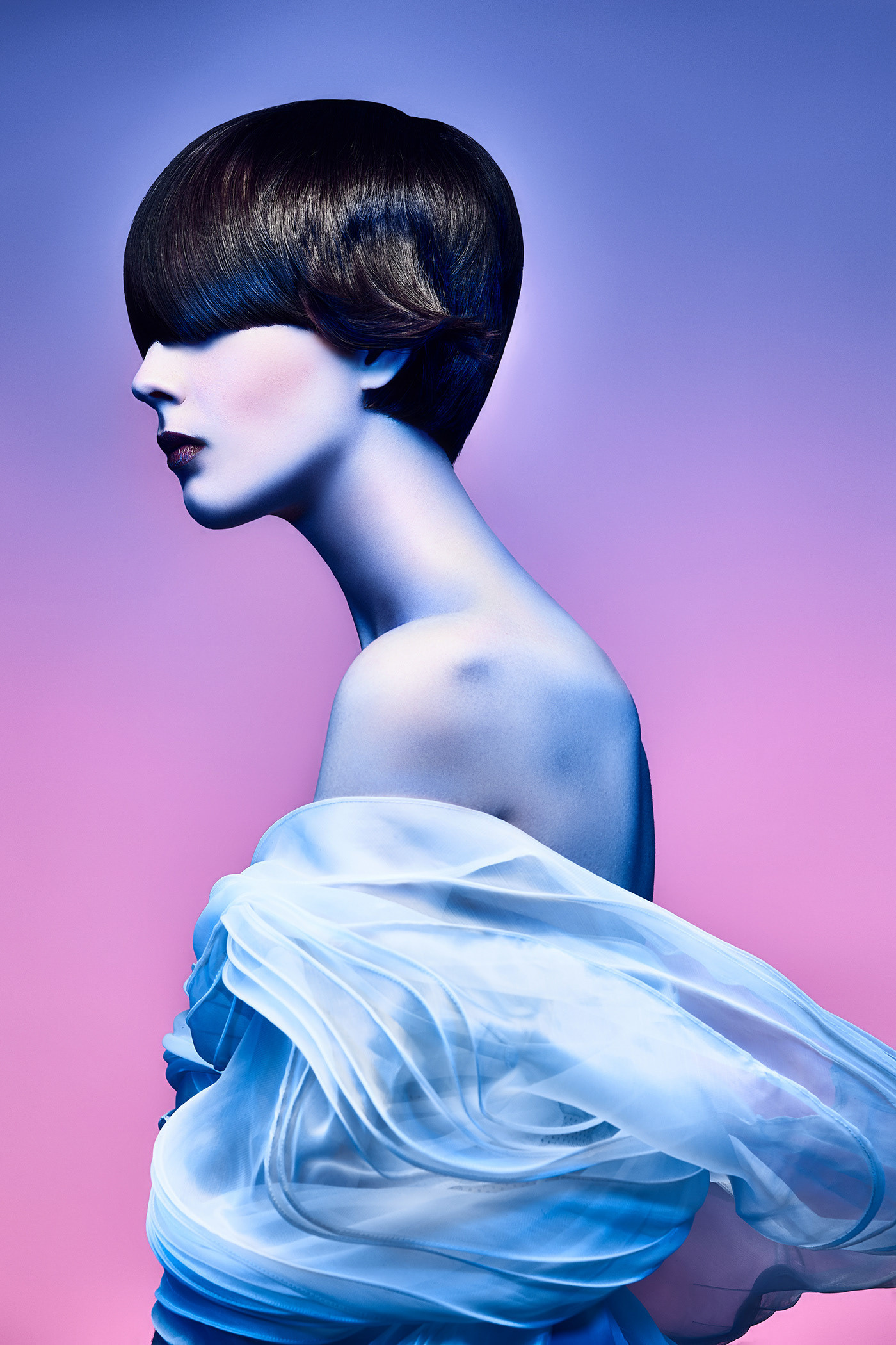 занятие в фотошколе по съемке с цветным светом фото Владимир Лёвин