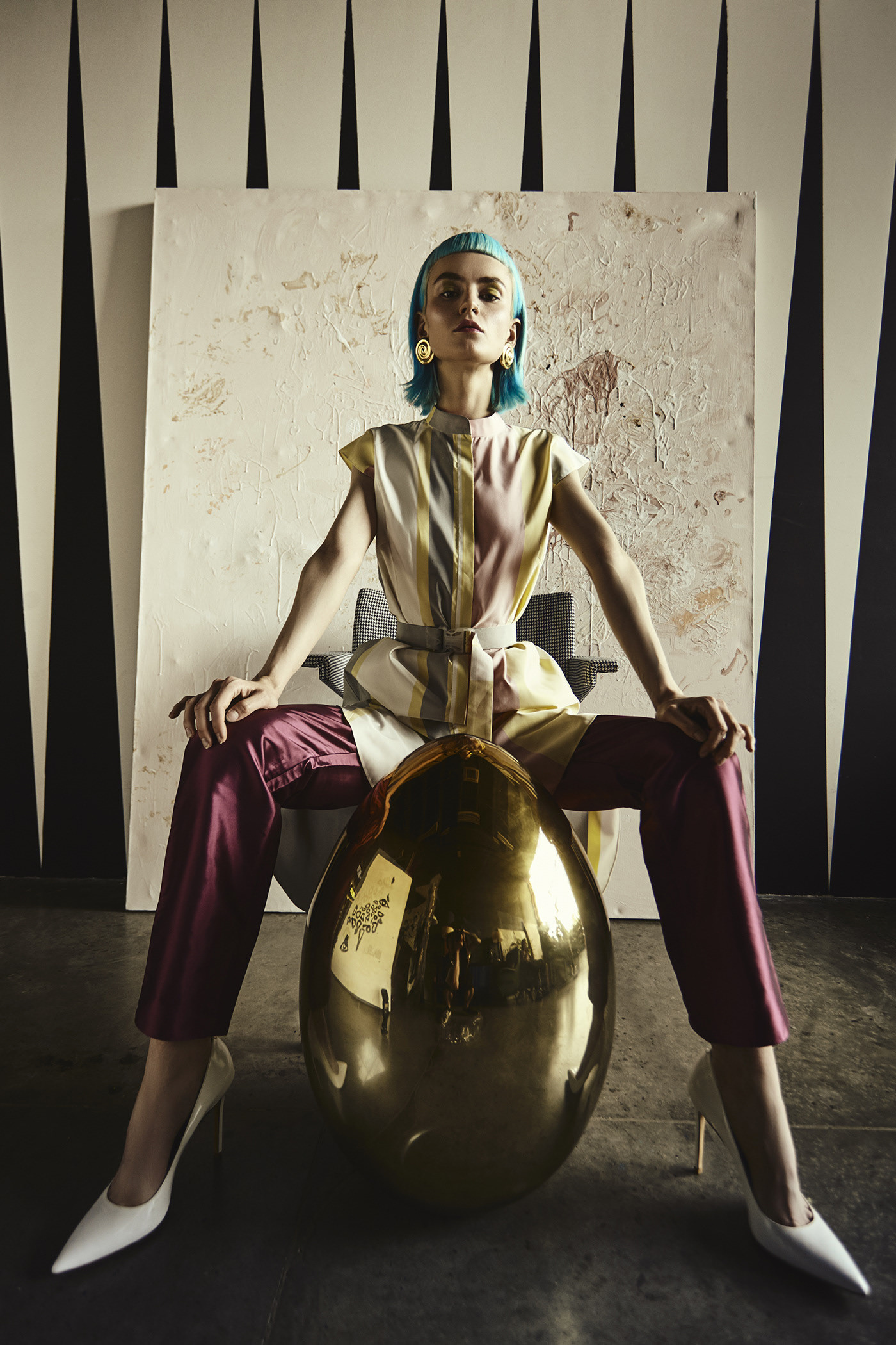 модная съёмка для интернет журнала на обучении по фотографии фото Владимир Лёвин