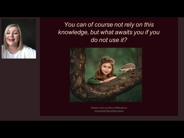 Webinar about eyes. Photographer Elena Michelle