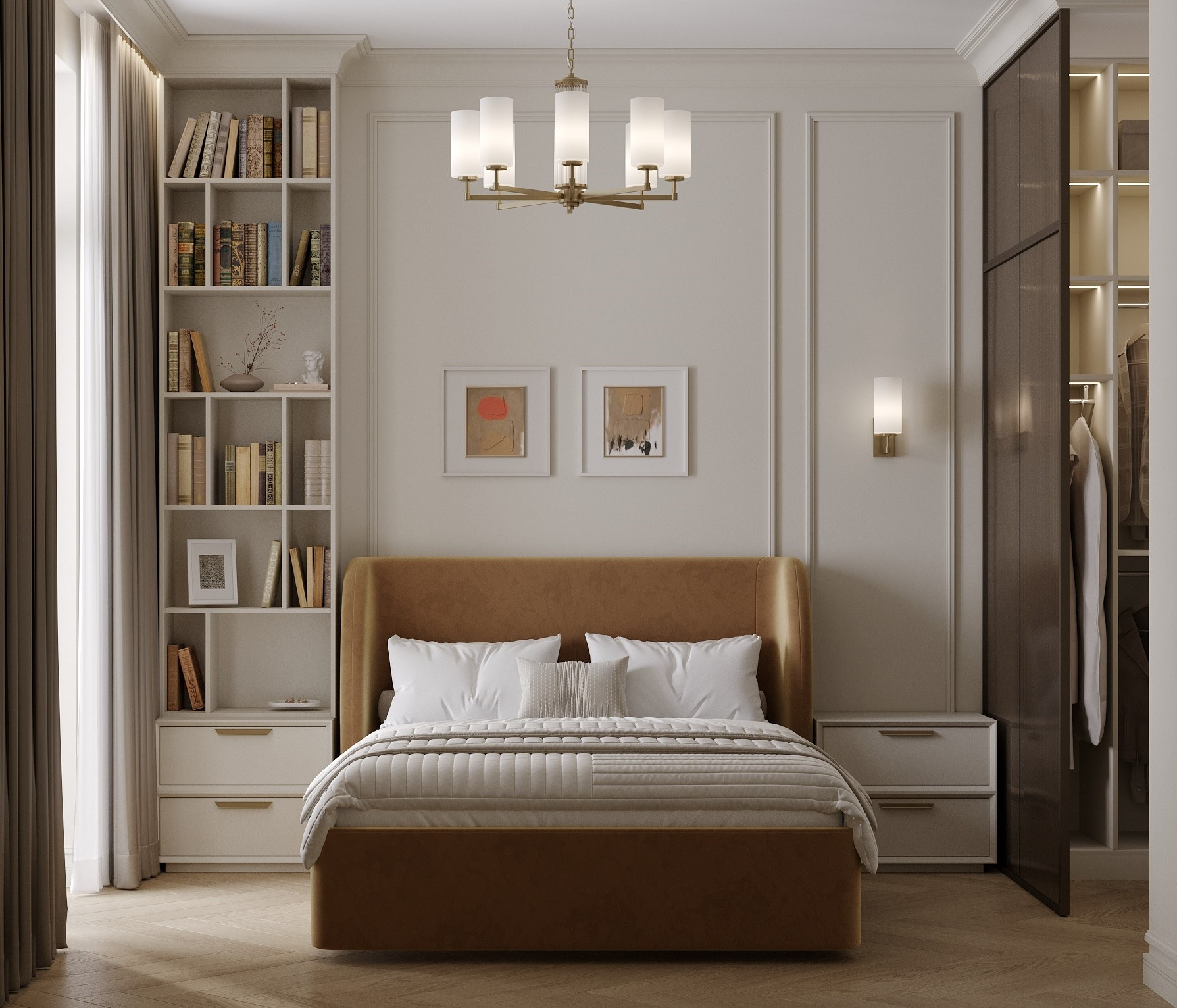 ЖК iD Park Pobedy / 40 м². Дизайнер интерьера Кристина Дедова / Оренбург, Москва