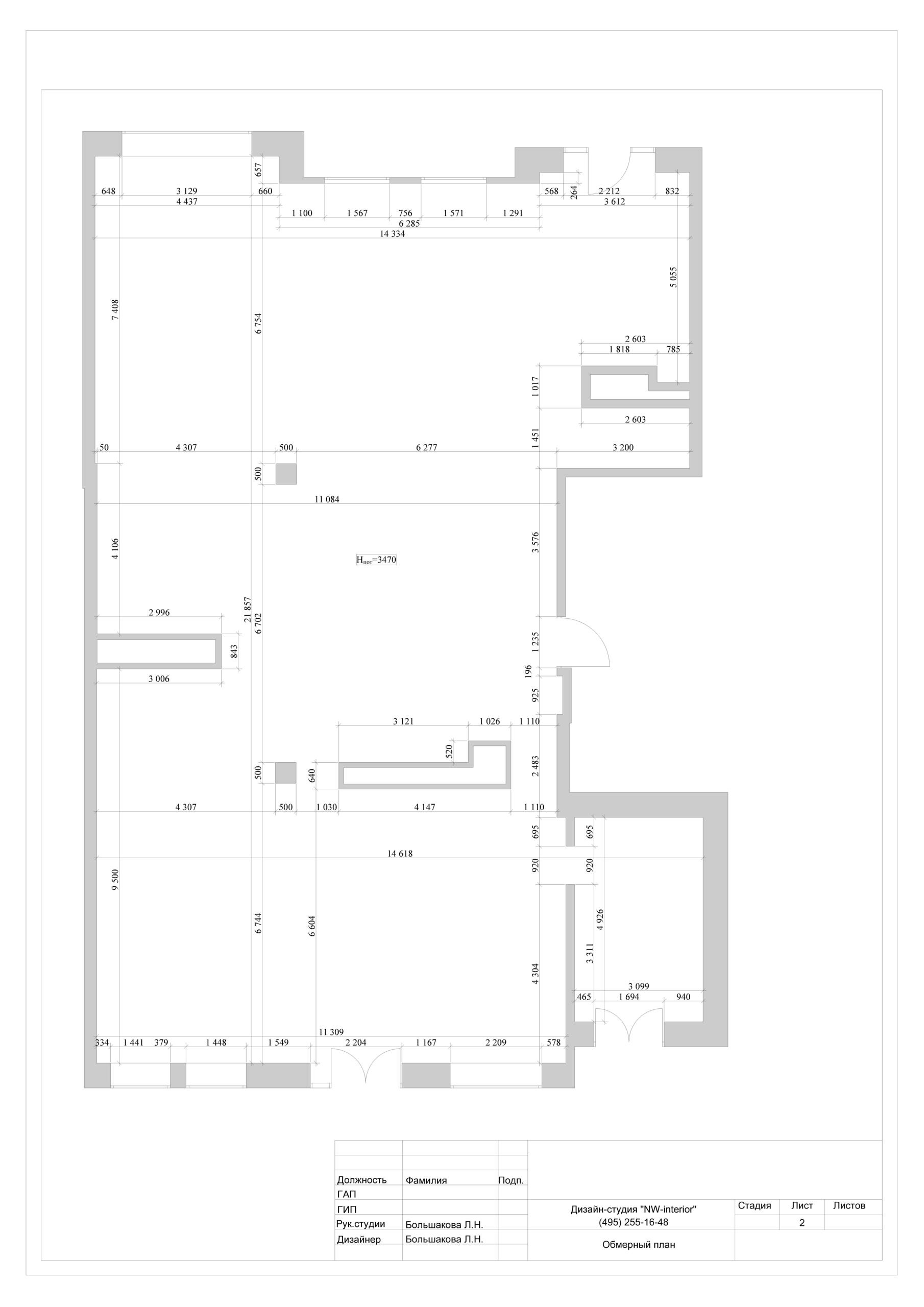 Пример проекта. Дизайн интерьера в Москве