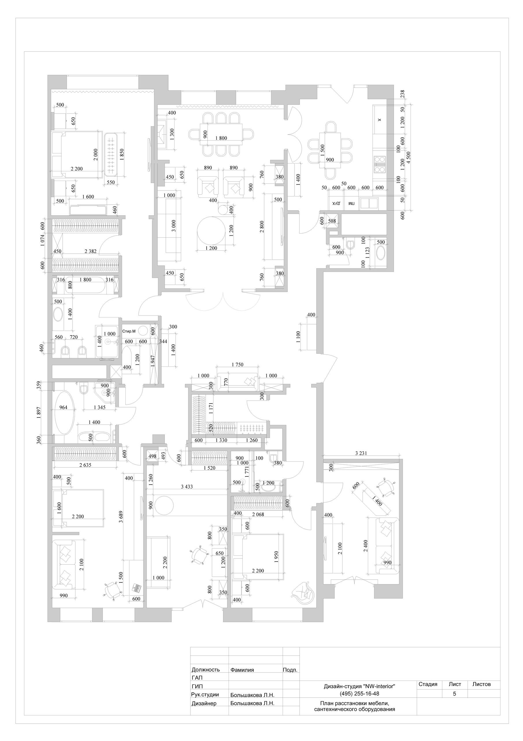 Пример проекта. Дизайн интерьера в Москве