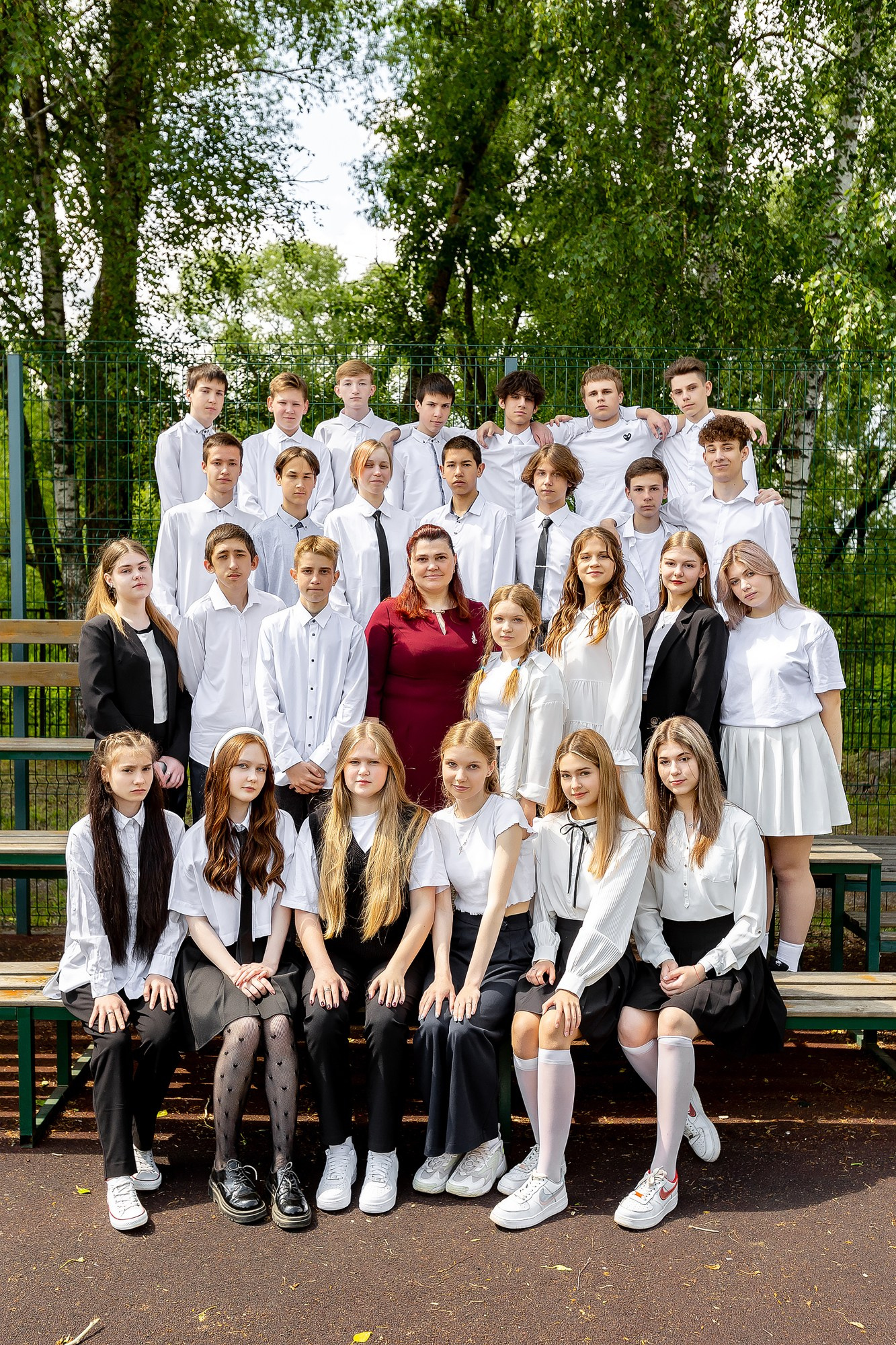 Общая фотография школьников для фотокниги