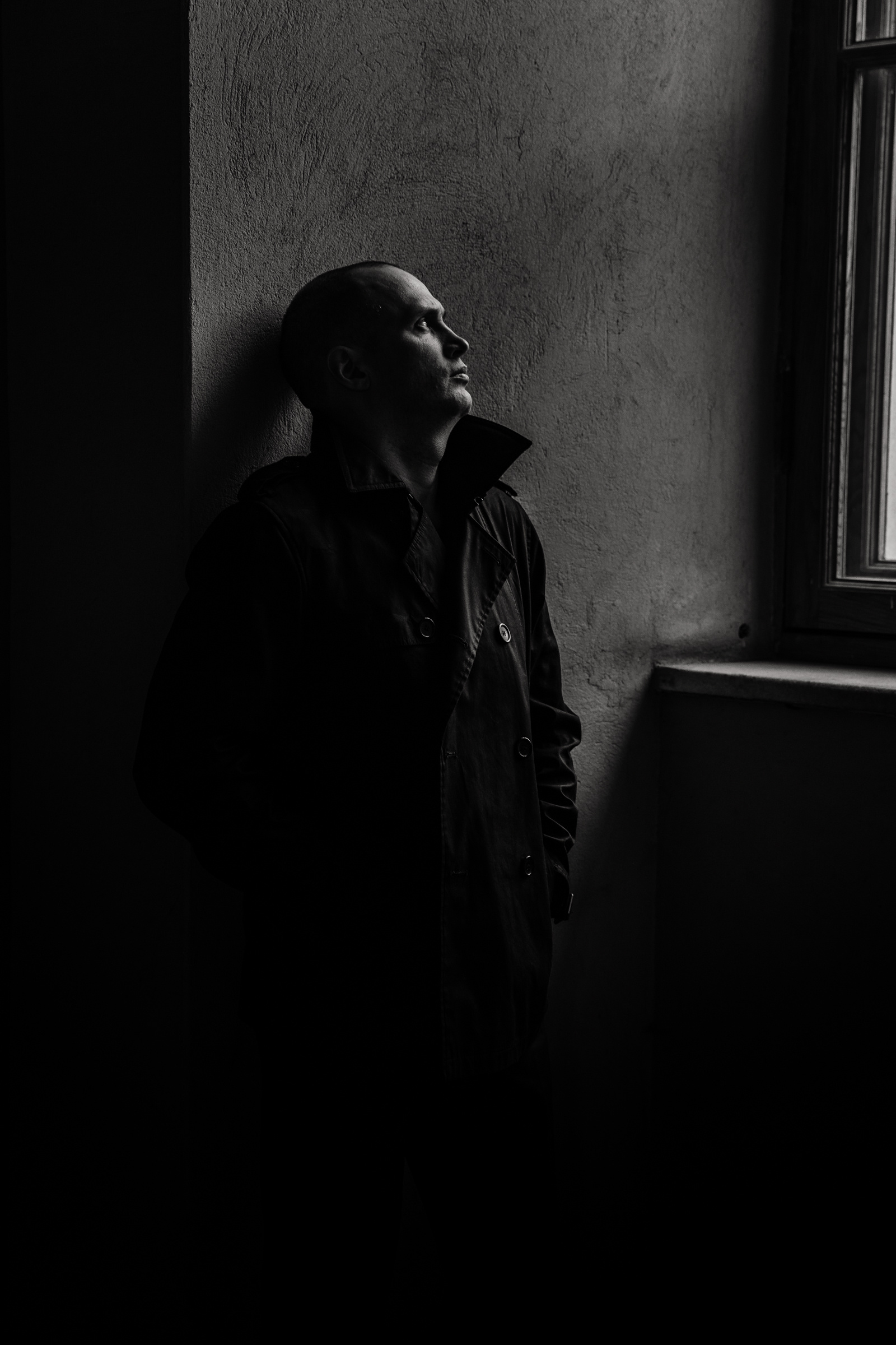 Вадим. Черно-белое. Ева Демидова. Спортсмен по конкуру в Санкт-Петербуре