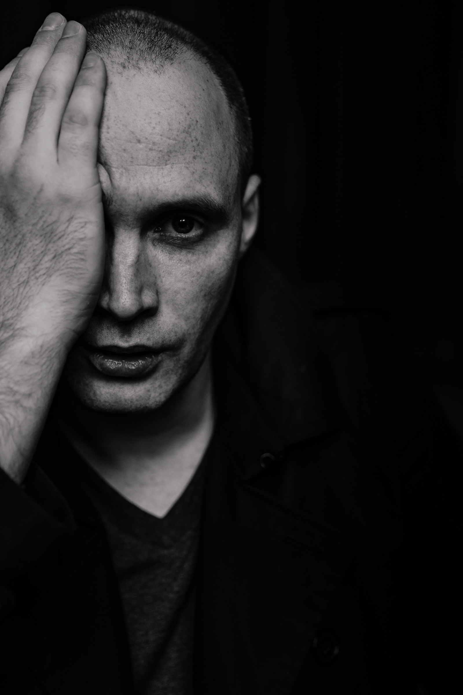 Вадим. Черно-белое. Ева Демидова. Спортсмен по конкуру в Санкт-Петербуре