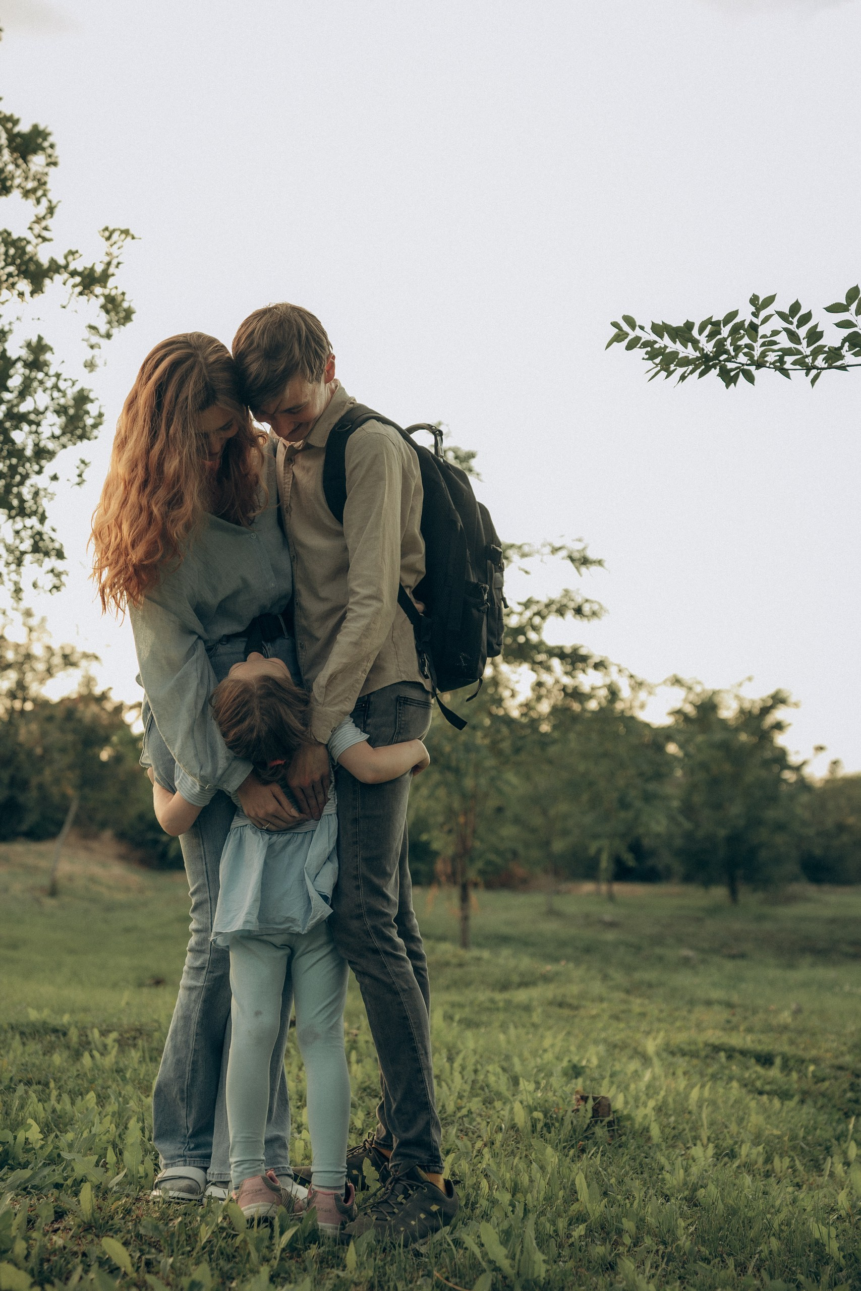 Теплая семейная съемка на природе. Фотограф Мариам Воробьева