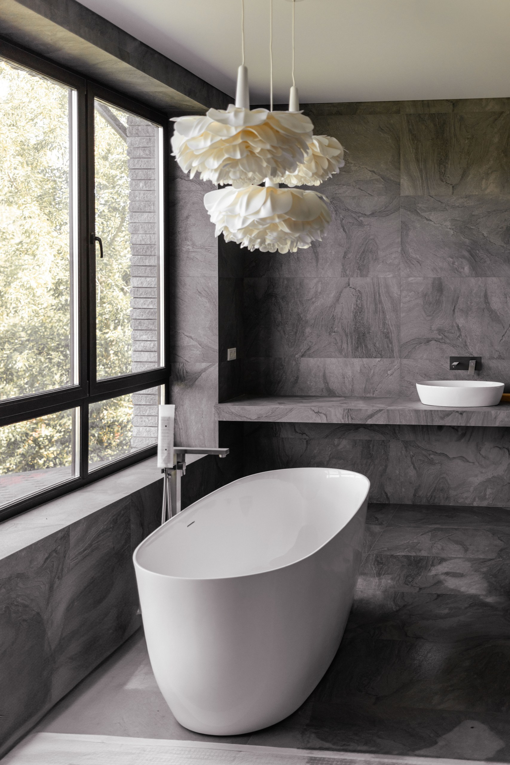 Ванная комната объекта МД-006 в Мещерском. Строительная компания «Милый дом» МД. Москва и Московская область