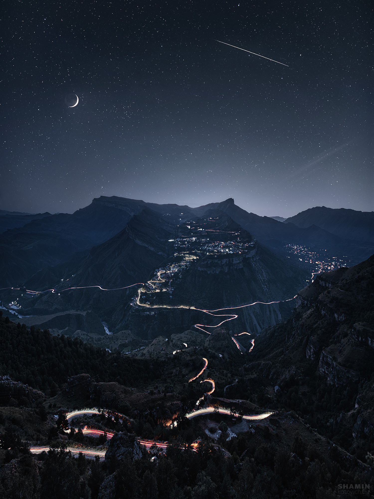 Стекинг в ночной фотографии. Фотограф Константин Шамин