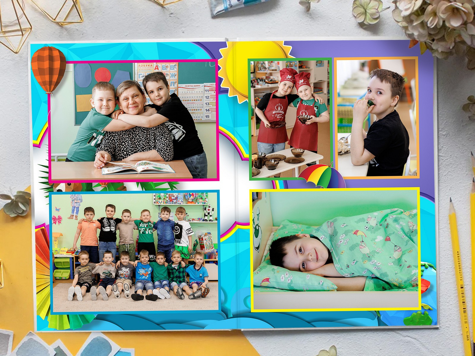 Фотокниги для детского сада. Фотограф Егор Бархатов