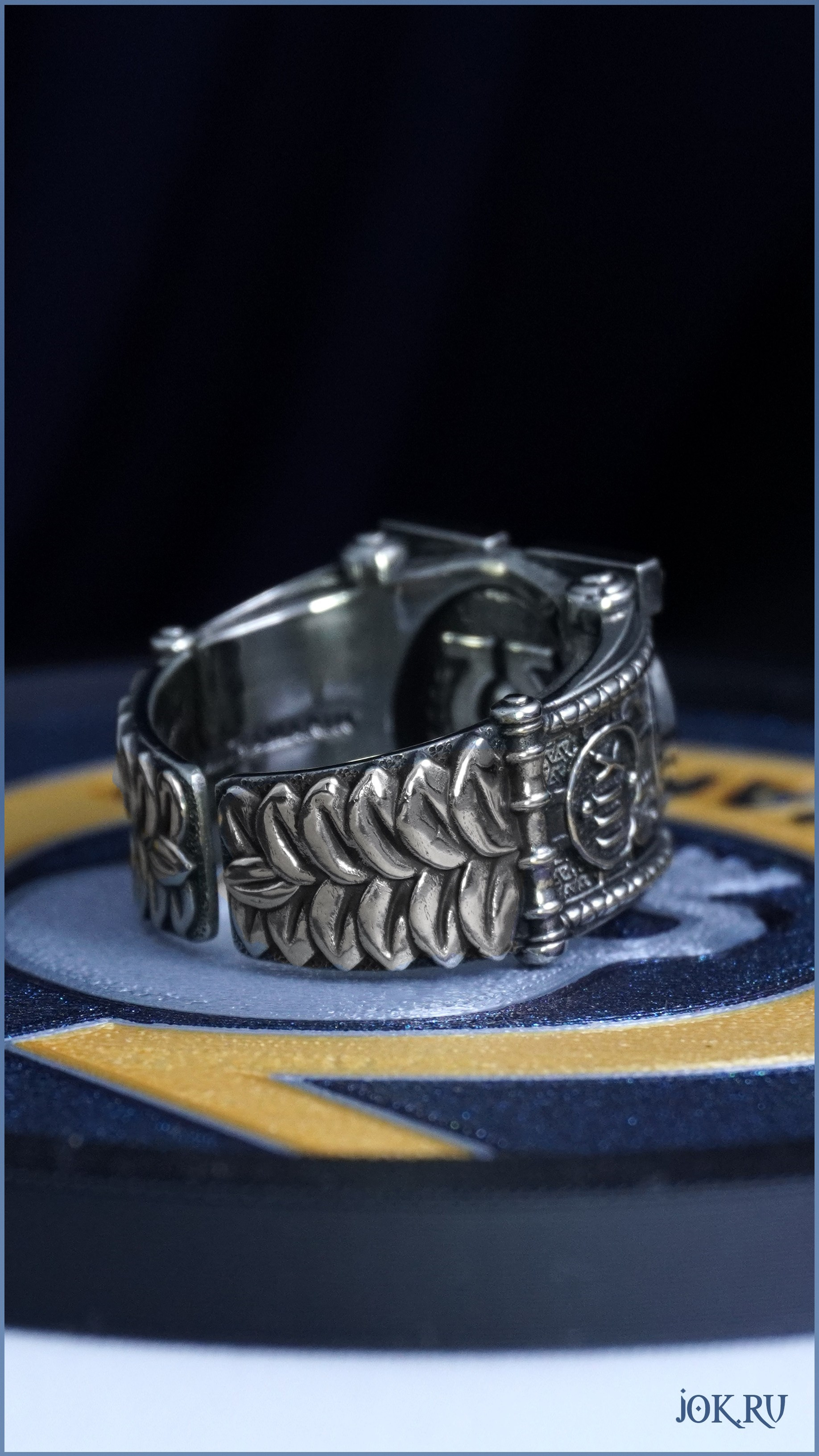 Серебряный перстень ручной работы Warhammer 40k цена фото описание