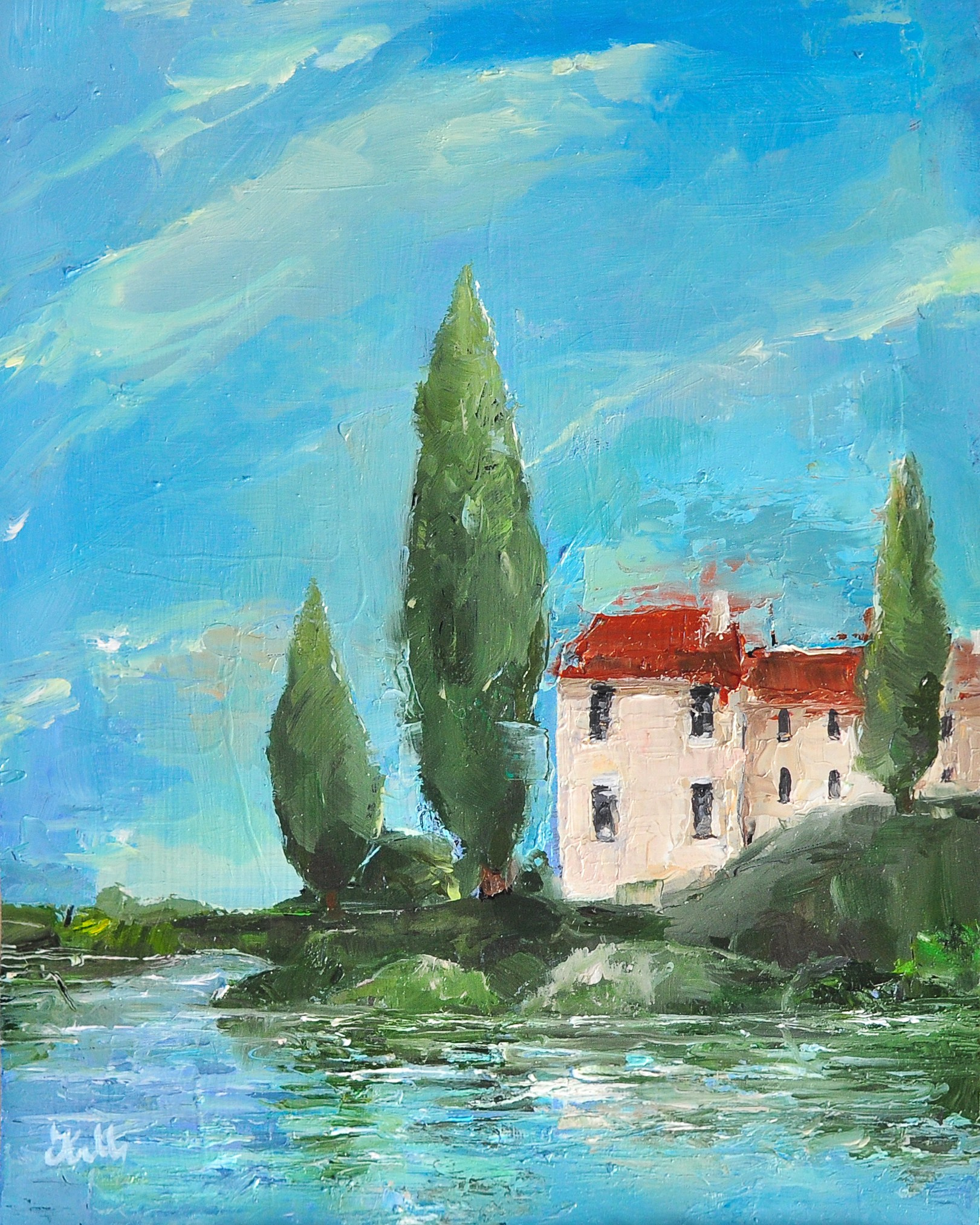 Classical and abstract oil landscapes