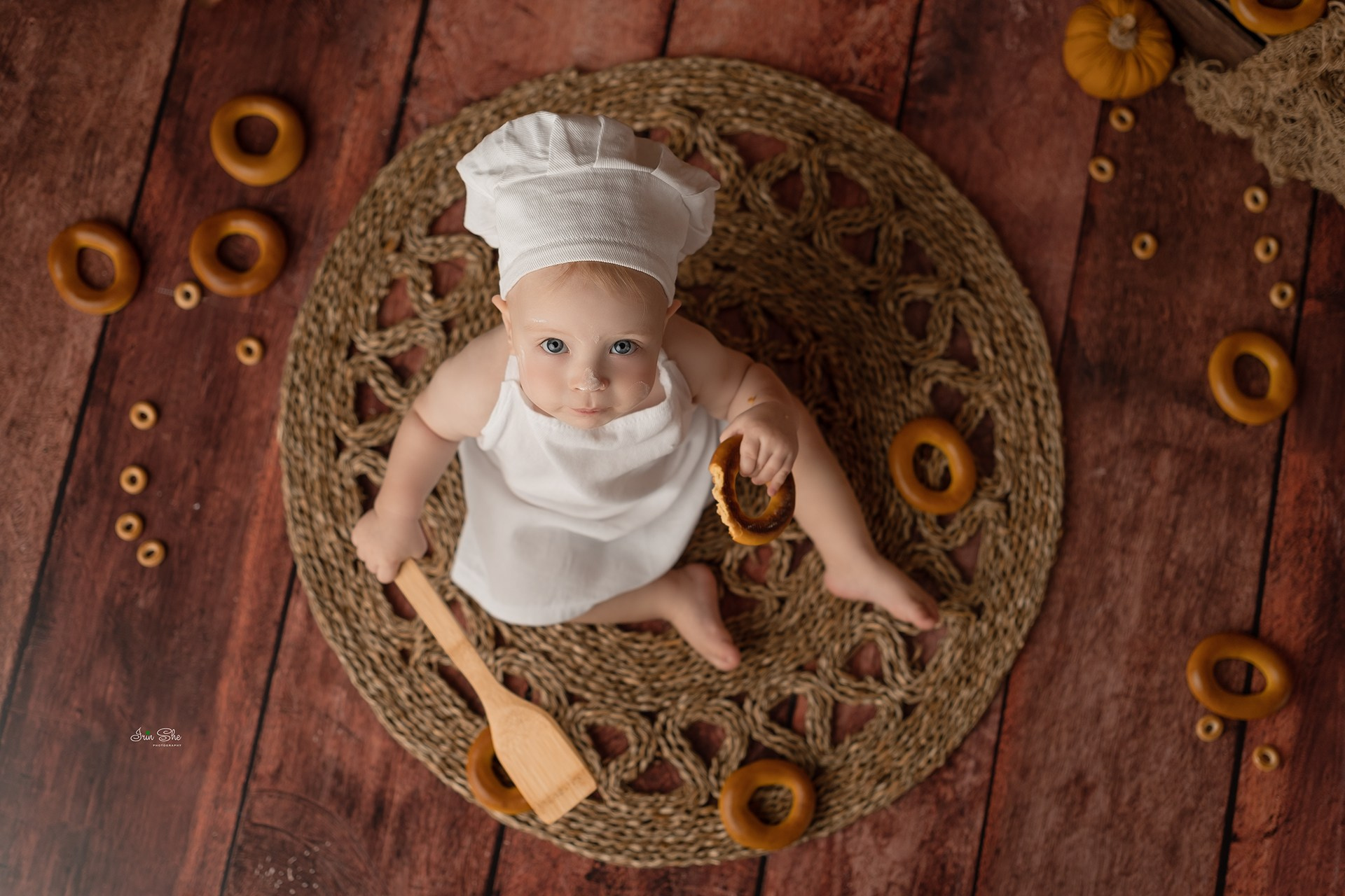 Фотосессия малыша поварёнок. Ньюборн и детский фотограф в Южно-Сахалинске Ирина Симанович
