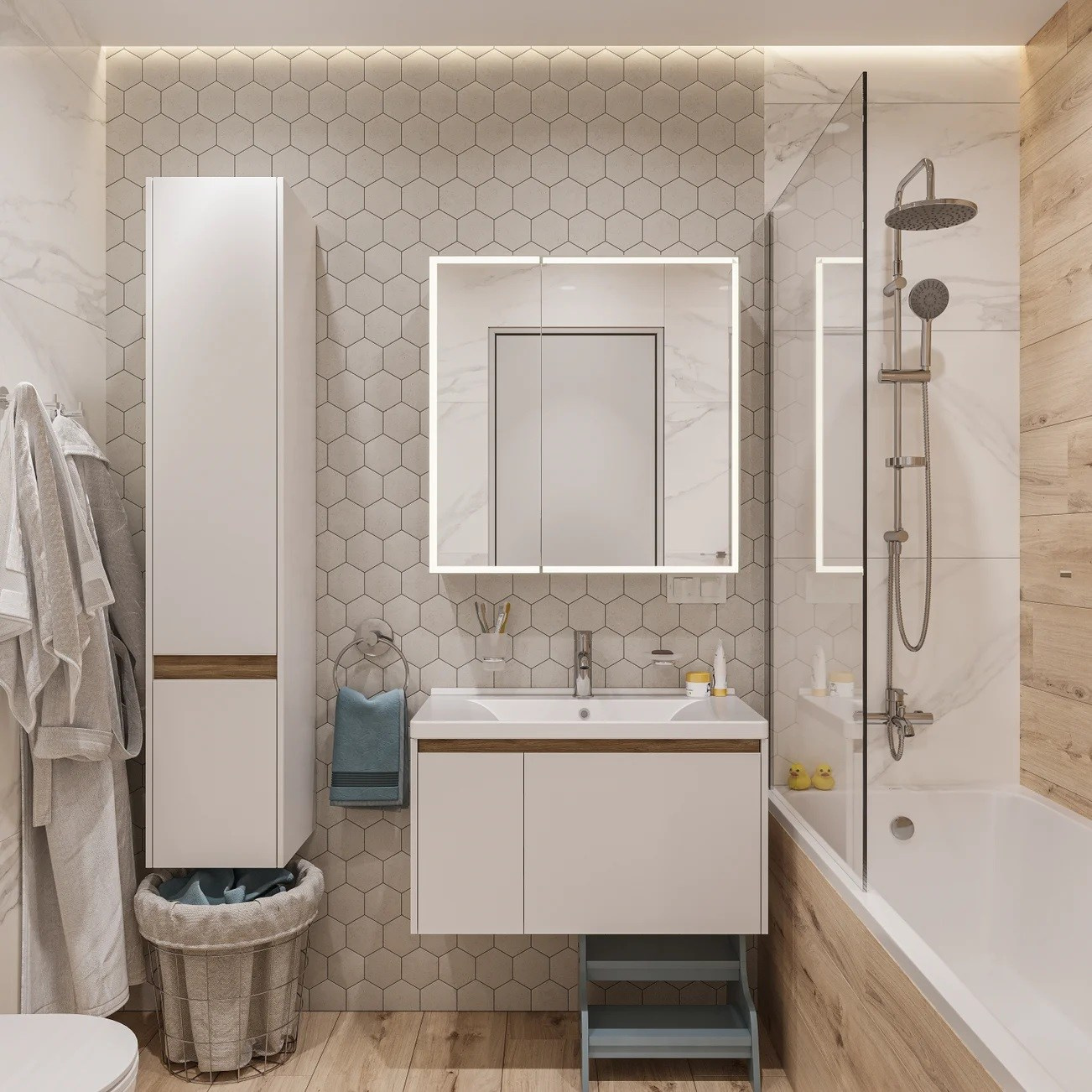 Вдохновиться. Ремонт санузла, туалета, ванной под ключ в Казани. Укладка плитки