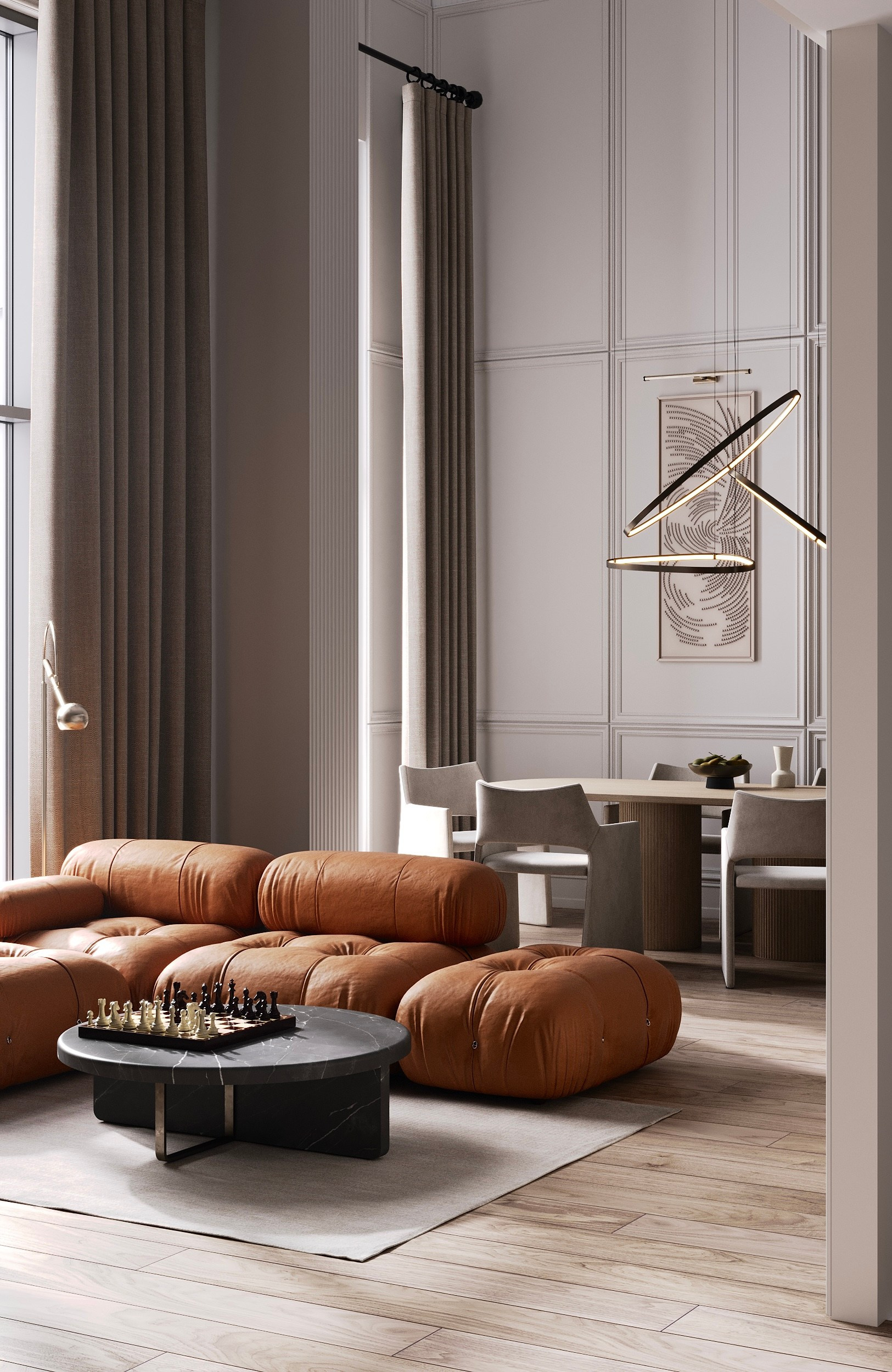 Apartment in Imperial Club, Saint Petersburg. Cg artist Shchapov Dmitry