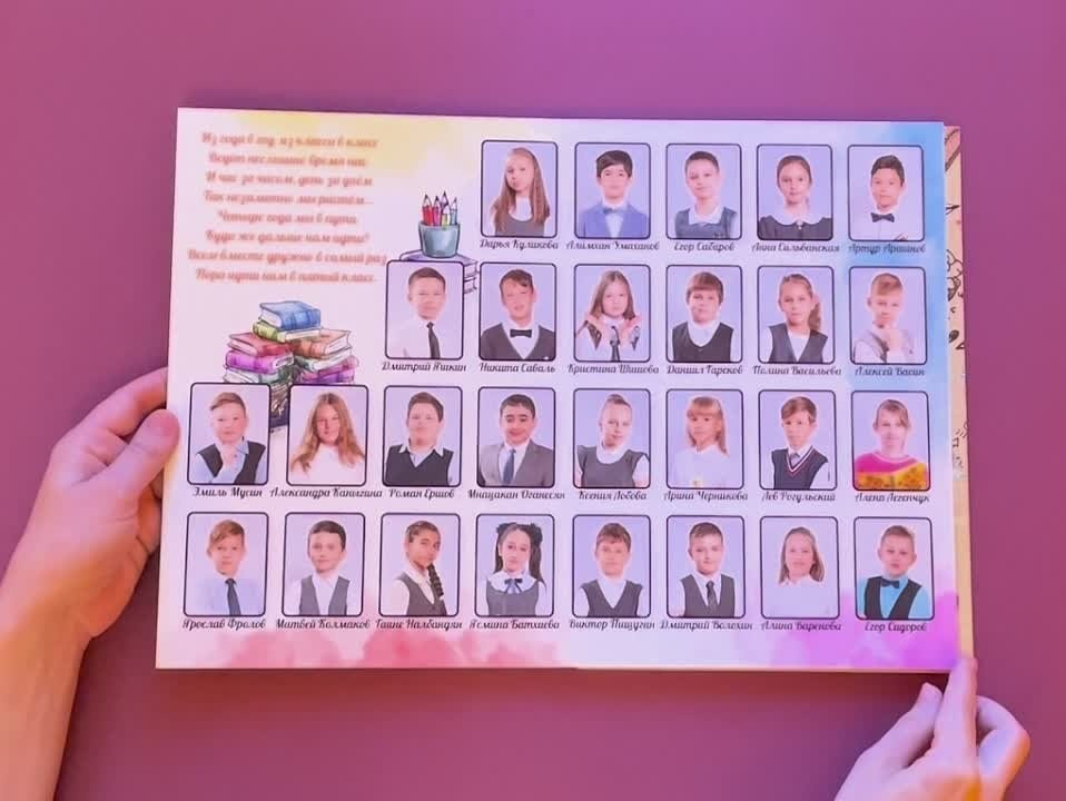 Индивидуальный выпускной альбом для 4 класса. Выпускные альбомы в Москве и Подмосковье