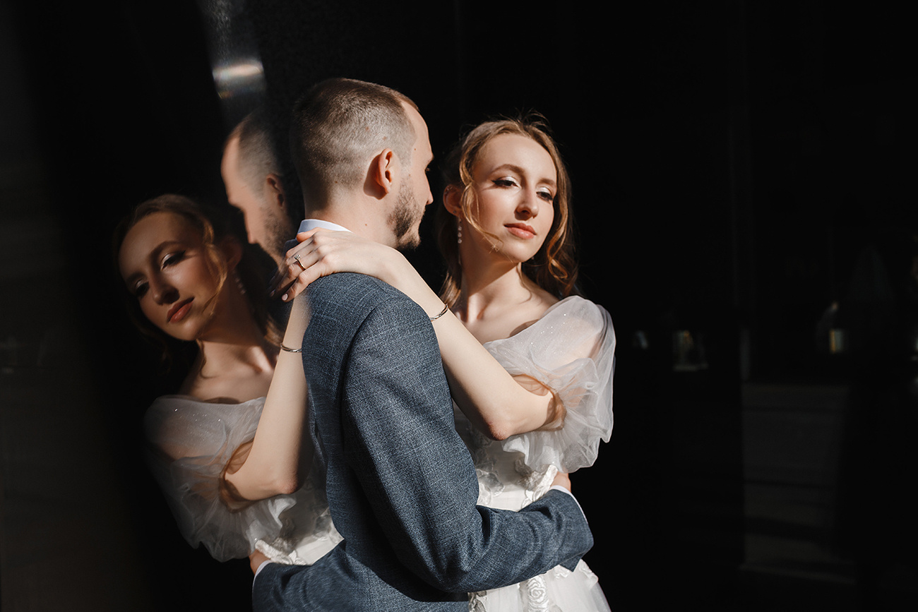 Et les pigeons volent au-dessus de notre zone. Свадебный фотограф в Москве и Балашихе